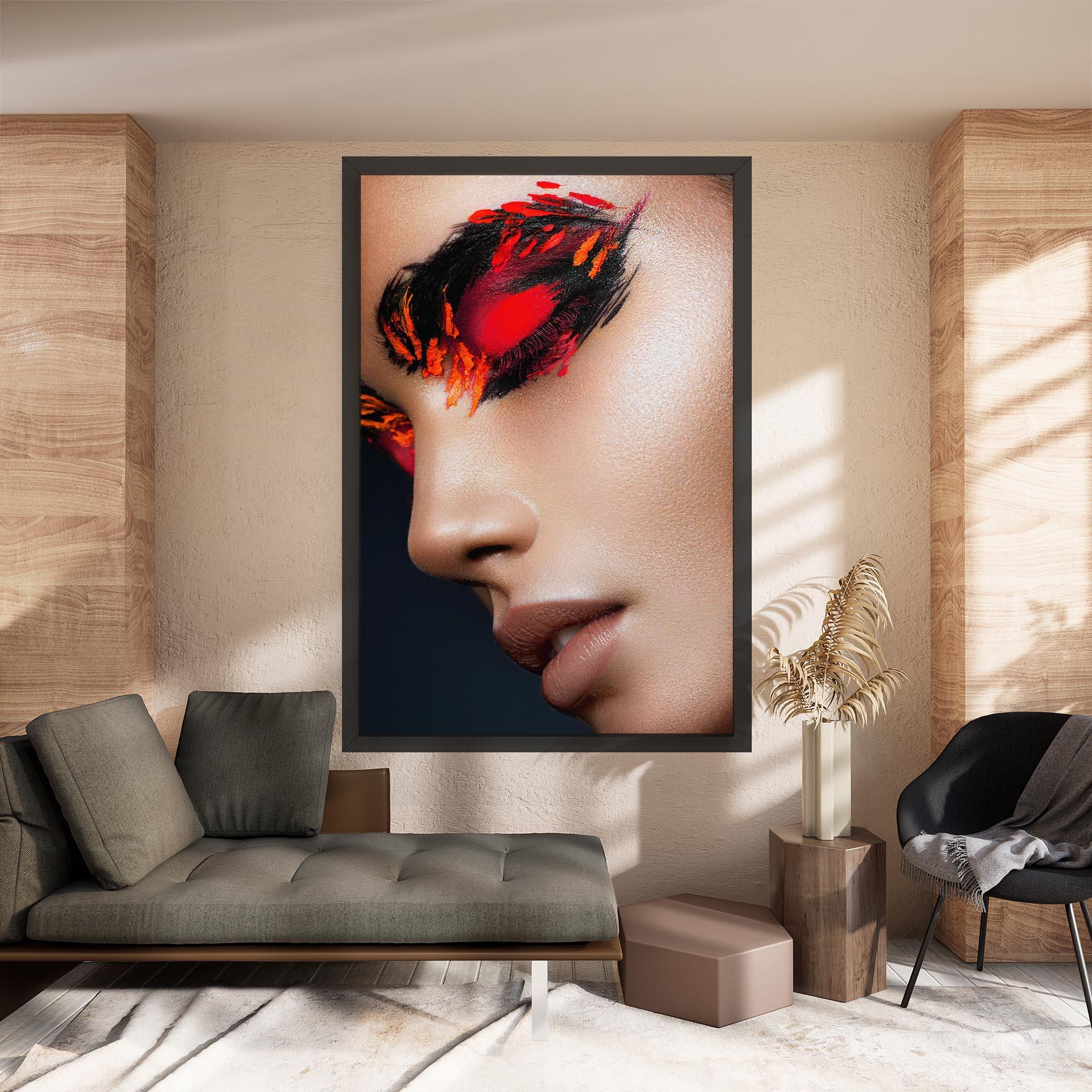 Vászonkép Fire Make Up mockup 8