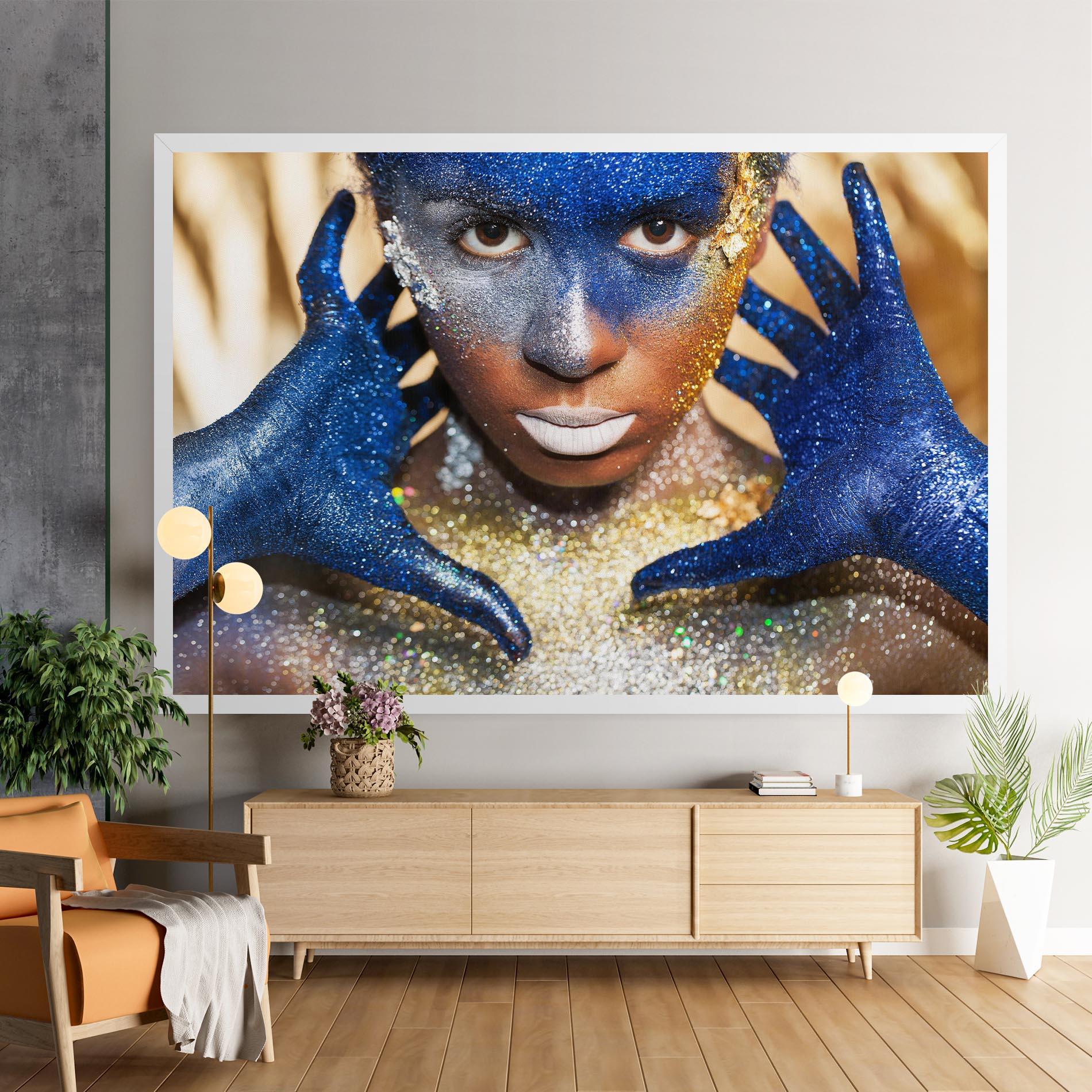 Vászonkép Glue Gold Glitter mockup 9