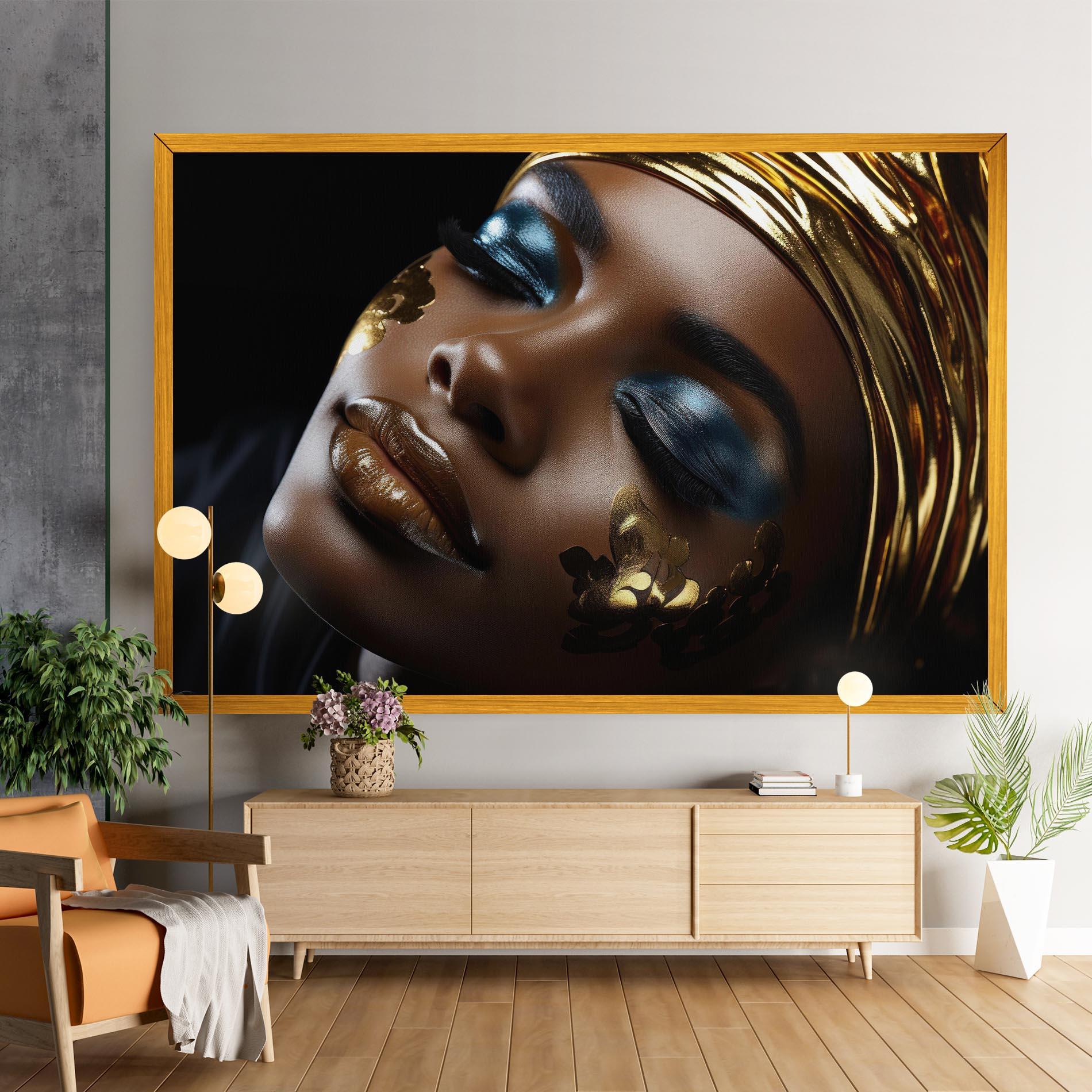 Vászonkép Dark Blue Makeup mockup 9