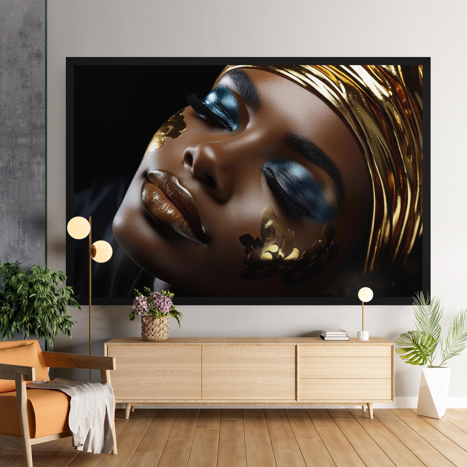 Vászonkép Dark Blue Makeup mockup 9