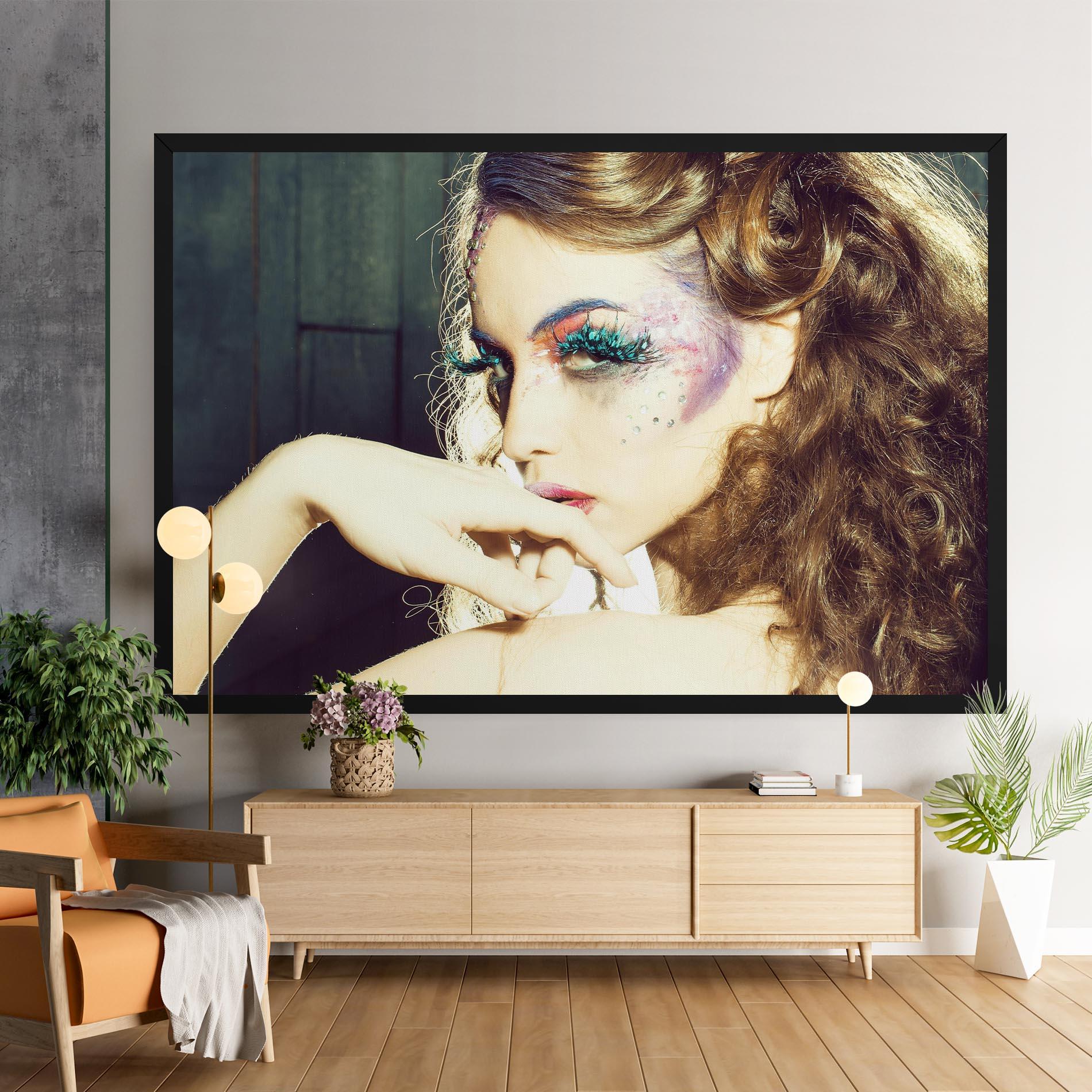 Vászonkép False Feather Eyelashes mockup 9