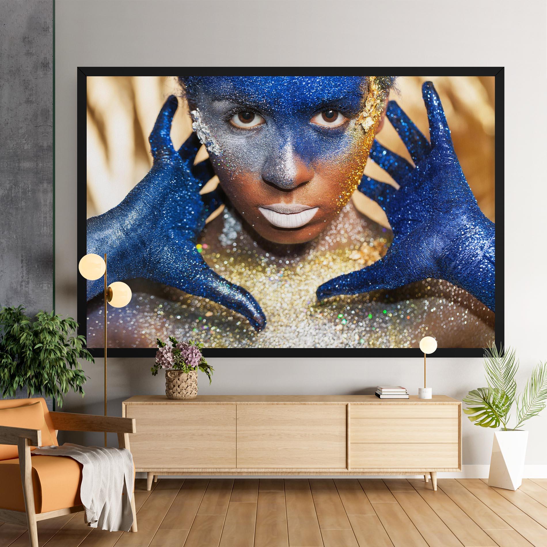 Vászonkép Glue Gold Glitter mockup 9