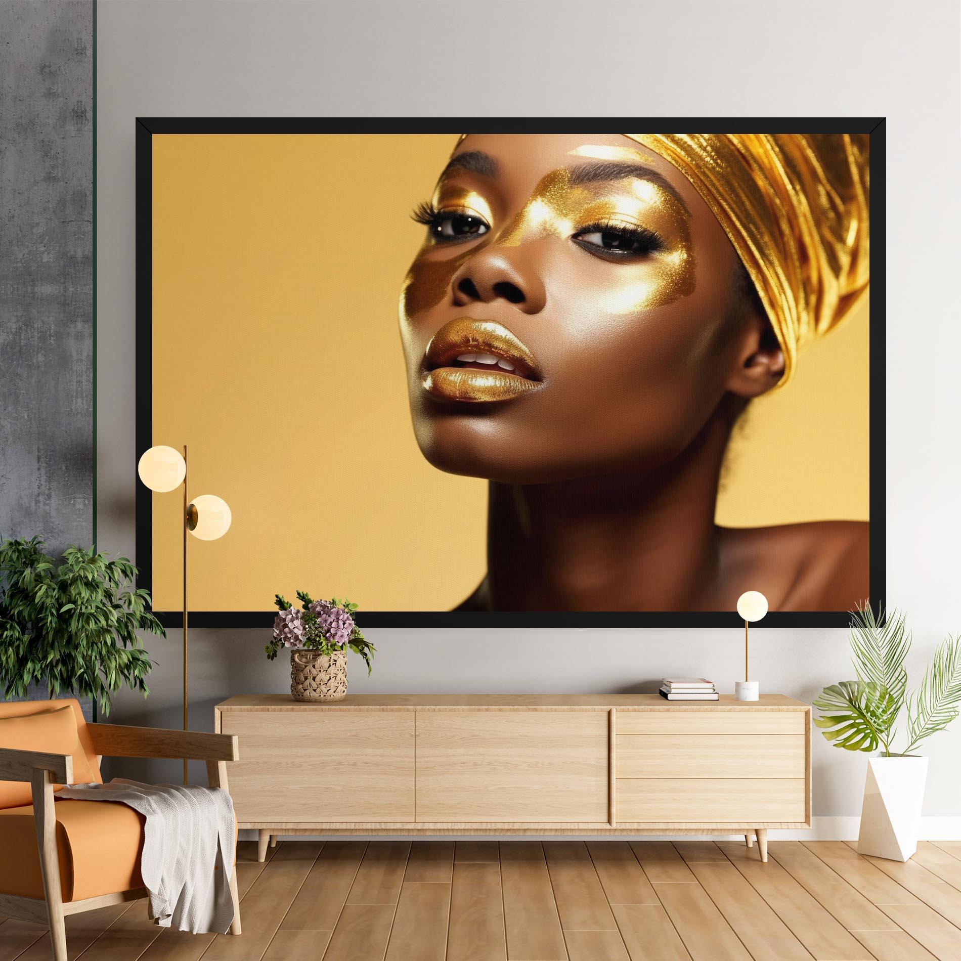 Vászonkép Gold Headdress mockup 9