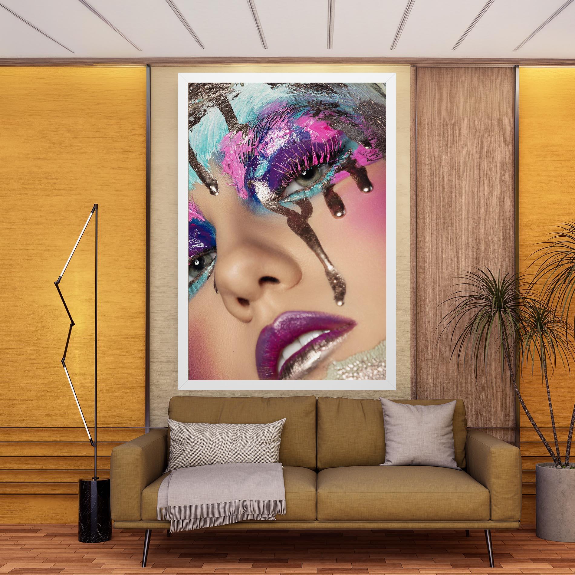 Vászonkép Pretty Pink Eyelashes mockup 9