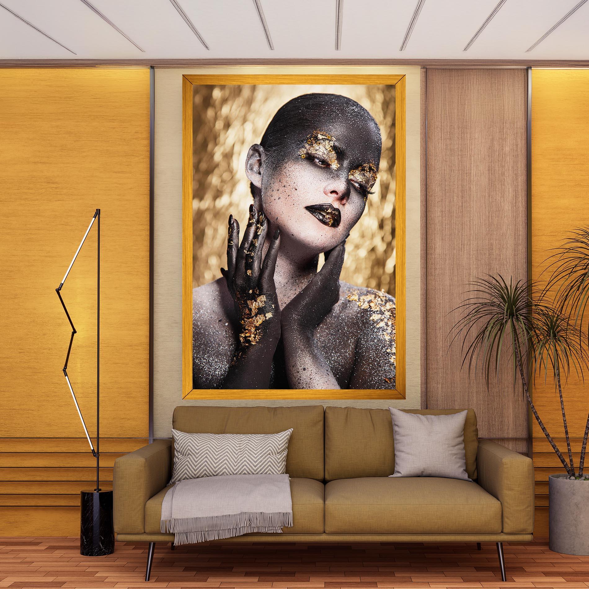 Vászonkép Artistic Glitter Makeup mockup 9