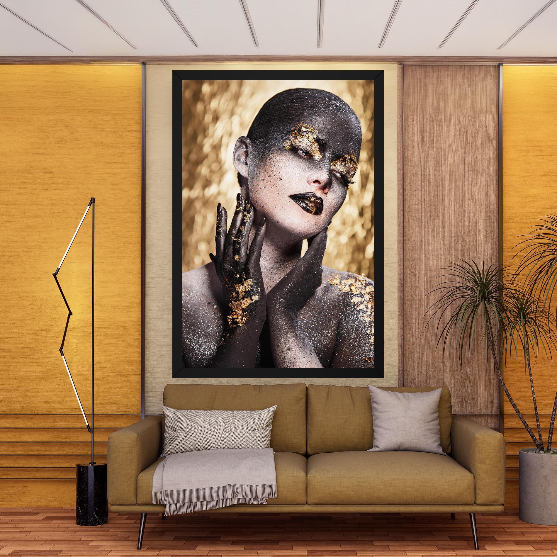 Vászonkép Artistic Glitter Makeup mockup 9