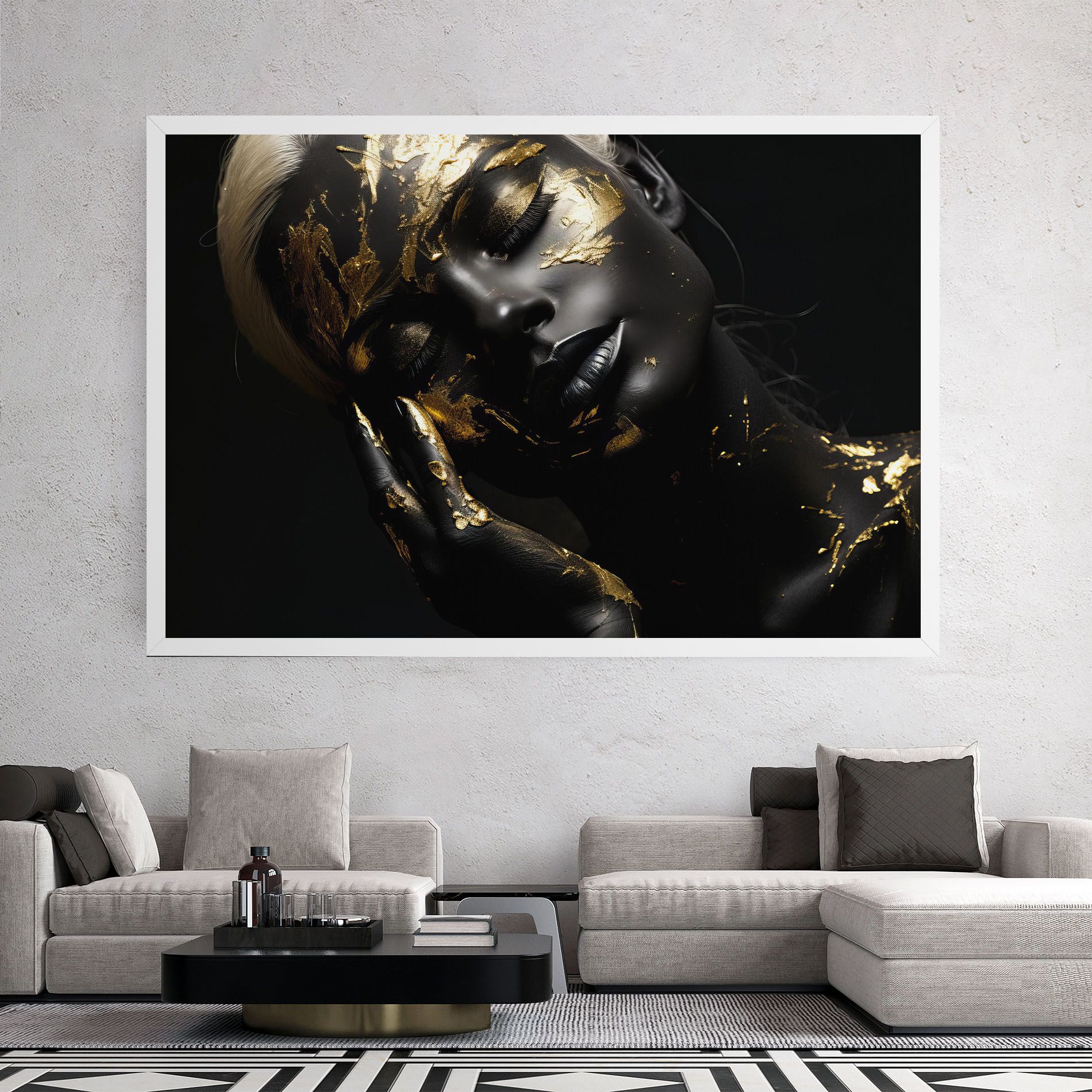 Gold Makeup On Black mockup 2