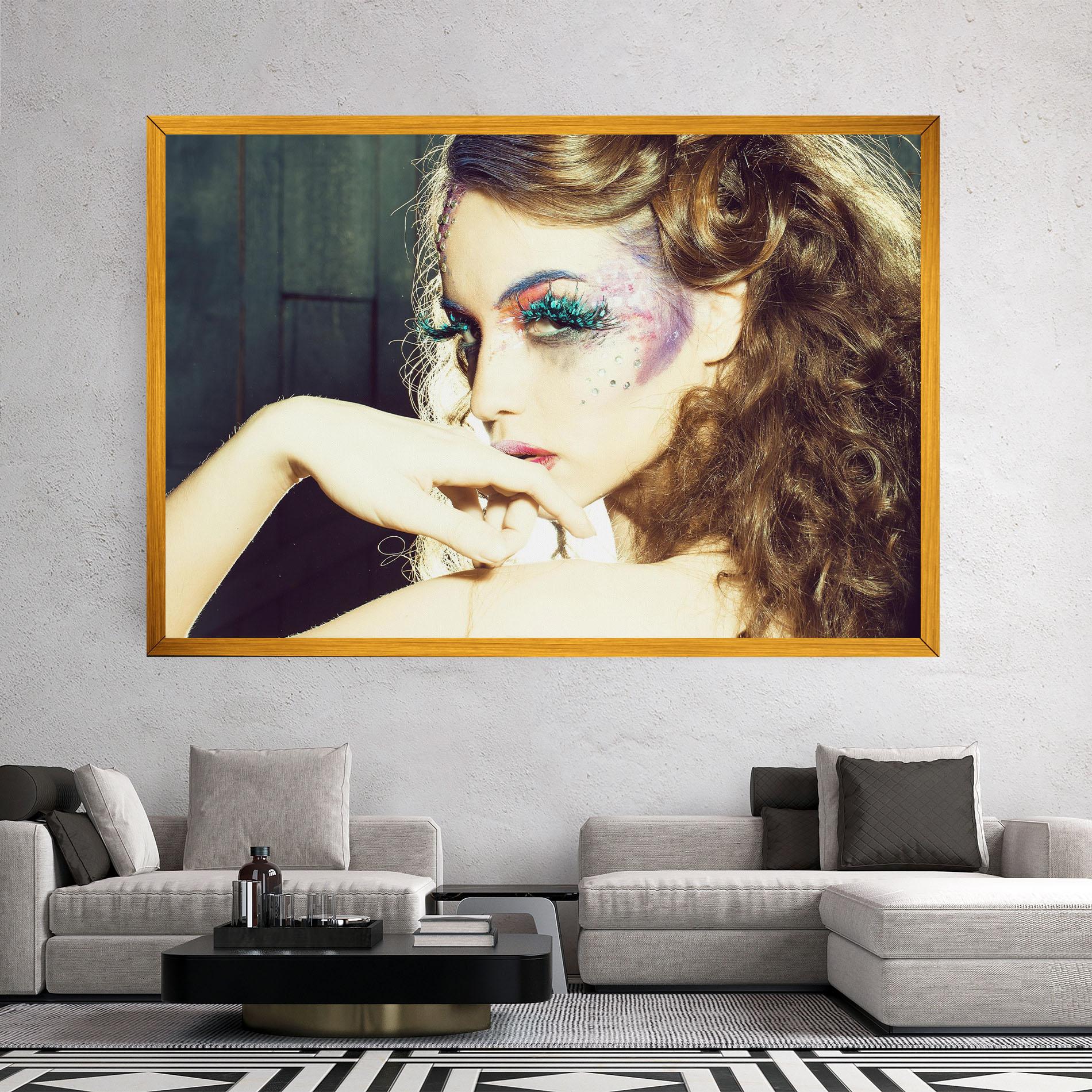 Vászonkép False Feather Eyelashes mockup 2