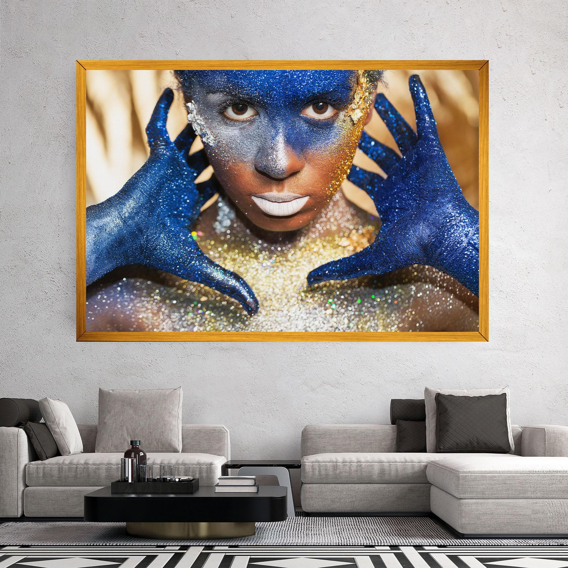 Vászonkép Glue Gold Glitter mockup 2