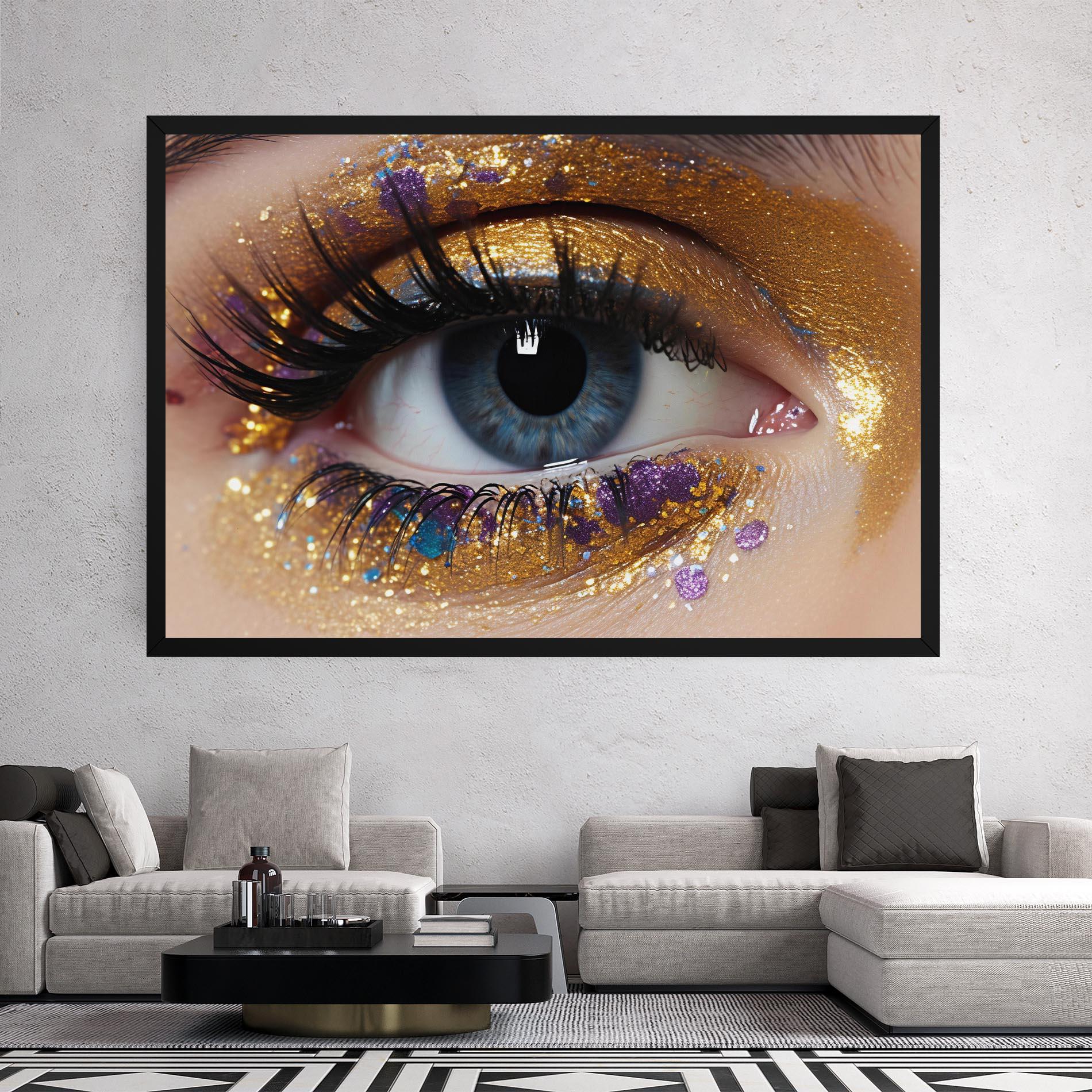 Vászonkép Blue Eye Make Up mockup 2