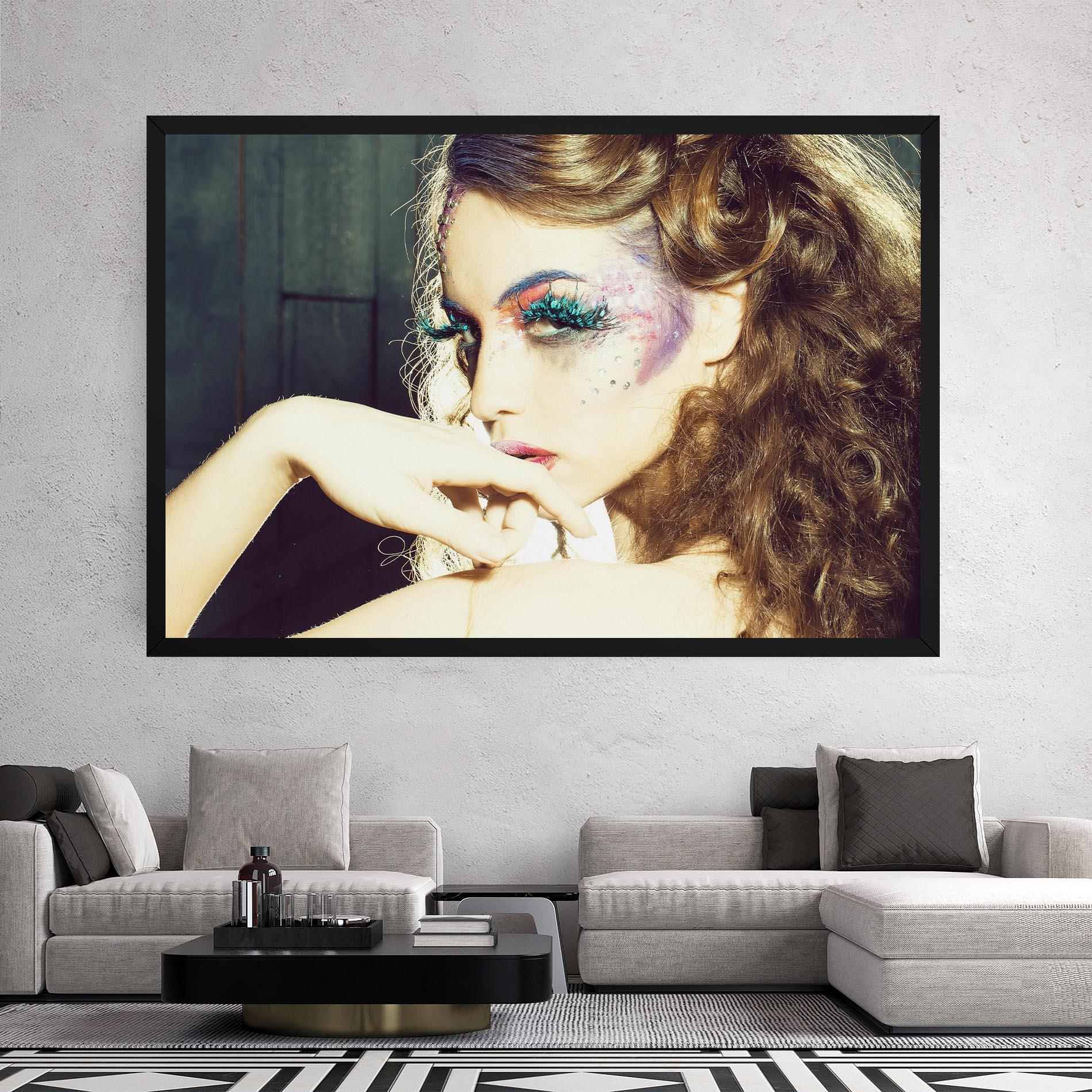 Vászonkép False Feather Eyelashes mockup 2