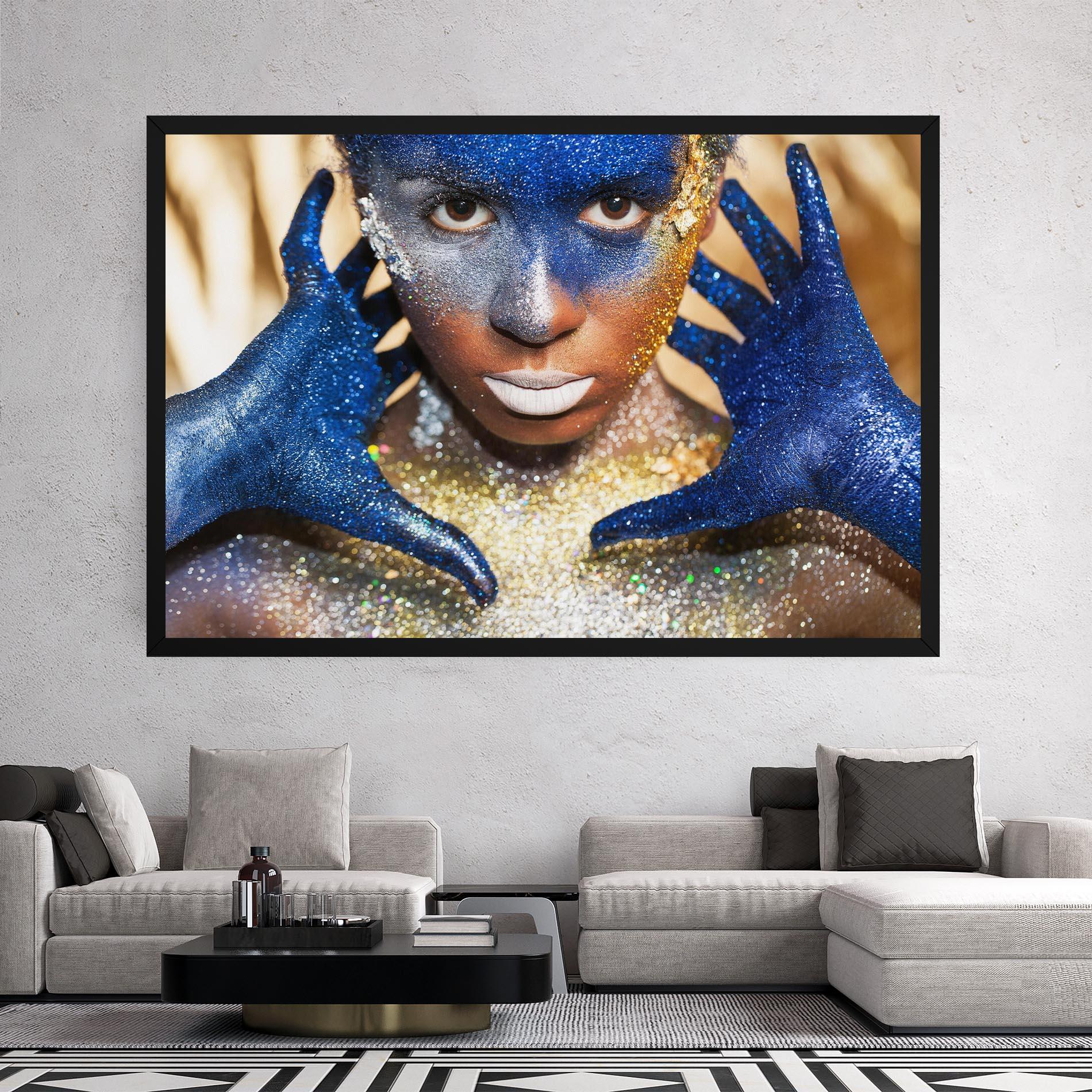 Vászonkép Glue Gold Glitter mockup 2