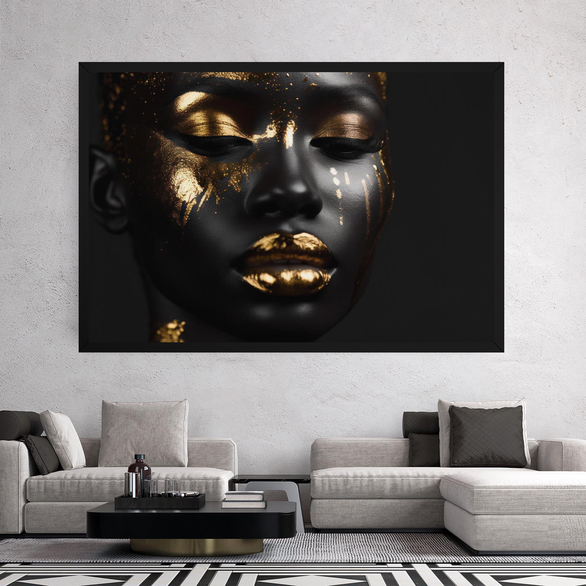 Vászonkép Gold Eyes Makeup mockup 2