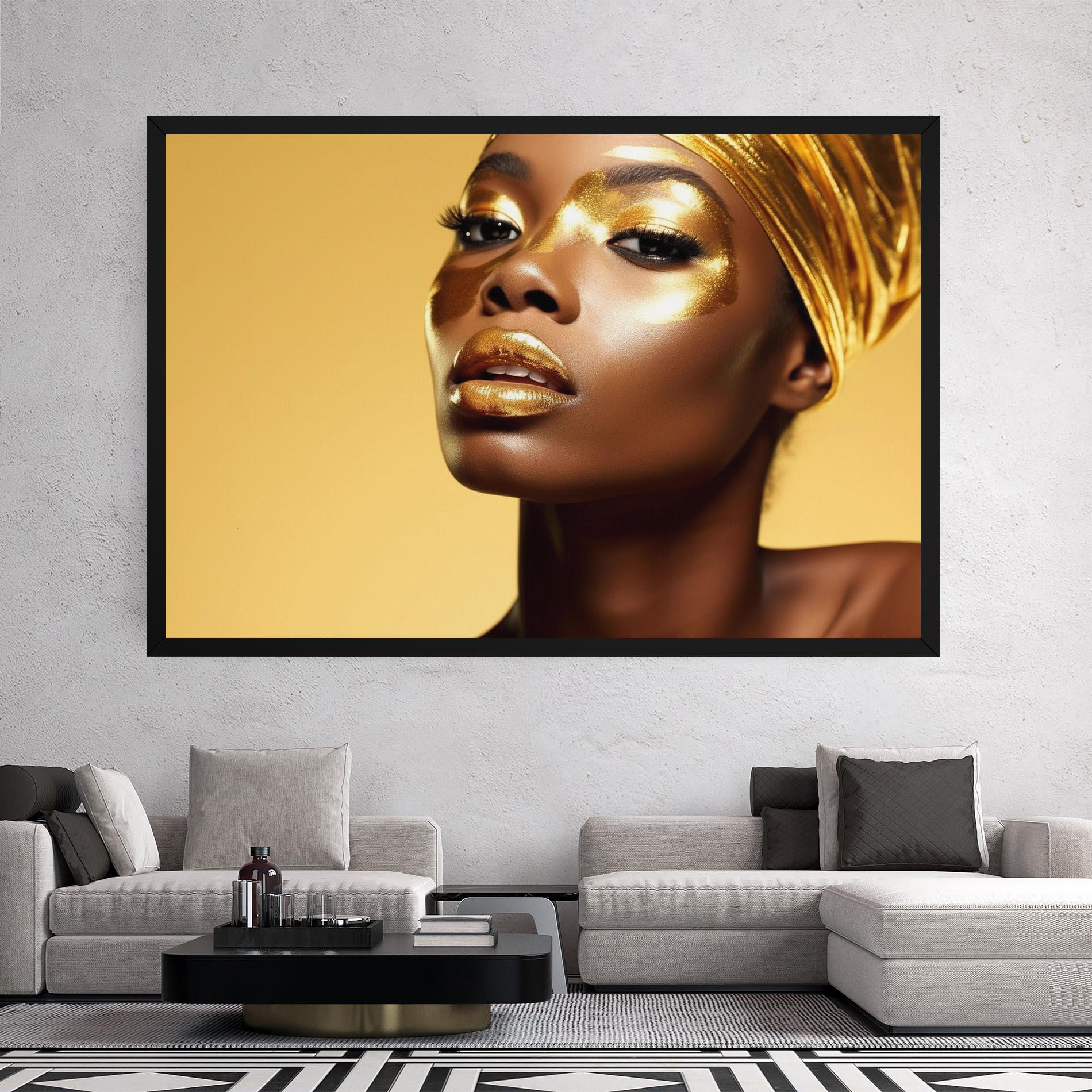 Vászonkép Gold Headdress mockup 2