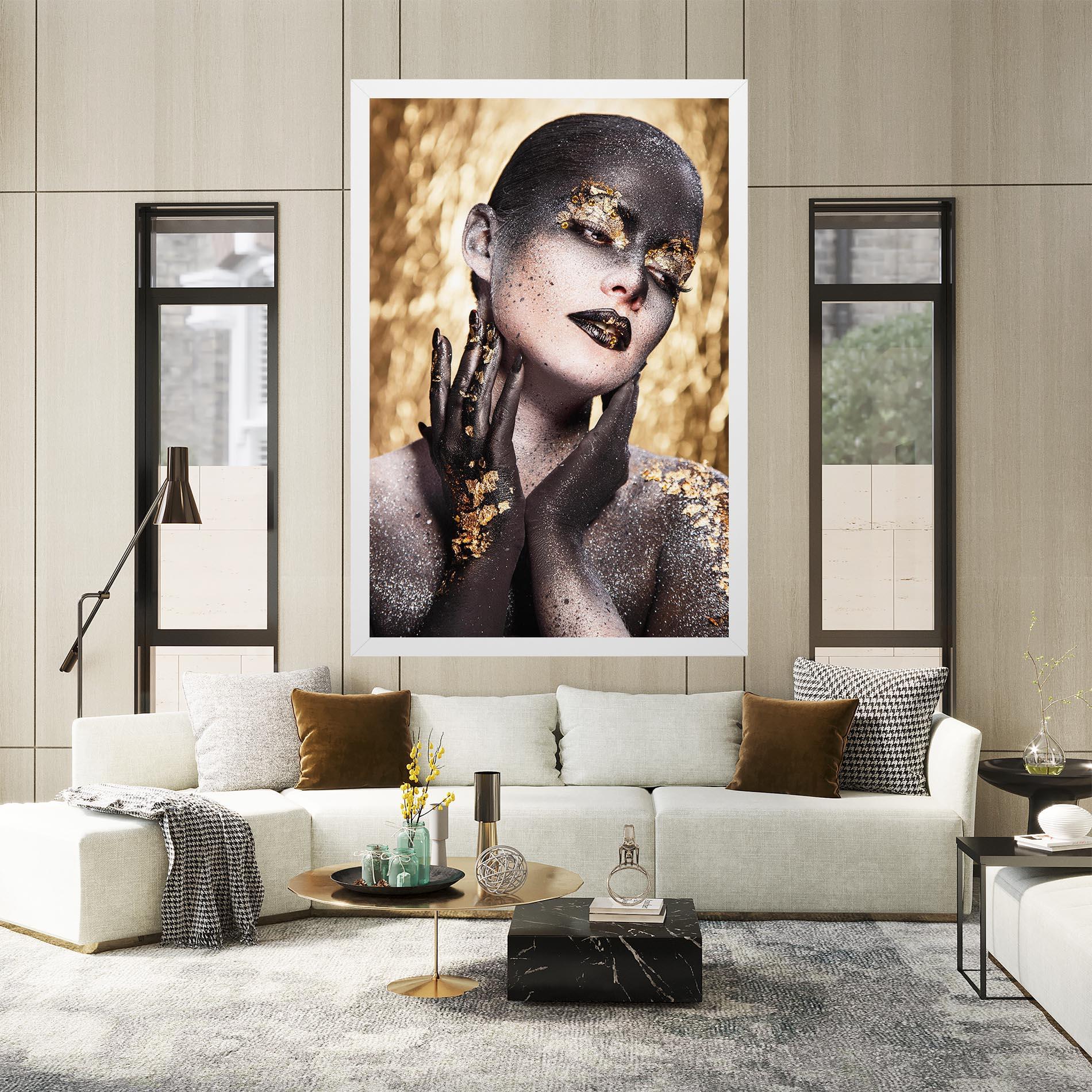 Vászonkép Artistic Glitter Makeup mockup 2