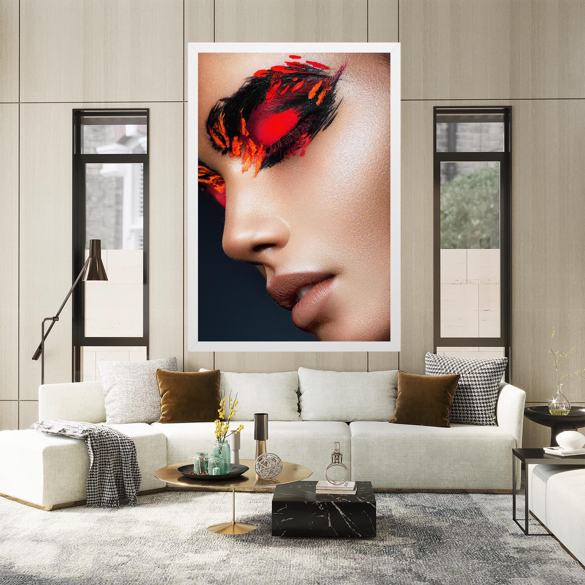 Vászonkép Fire Make Up mockup 2