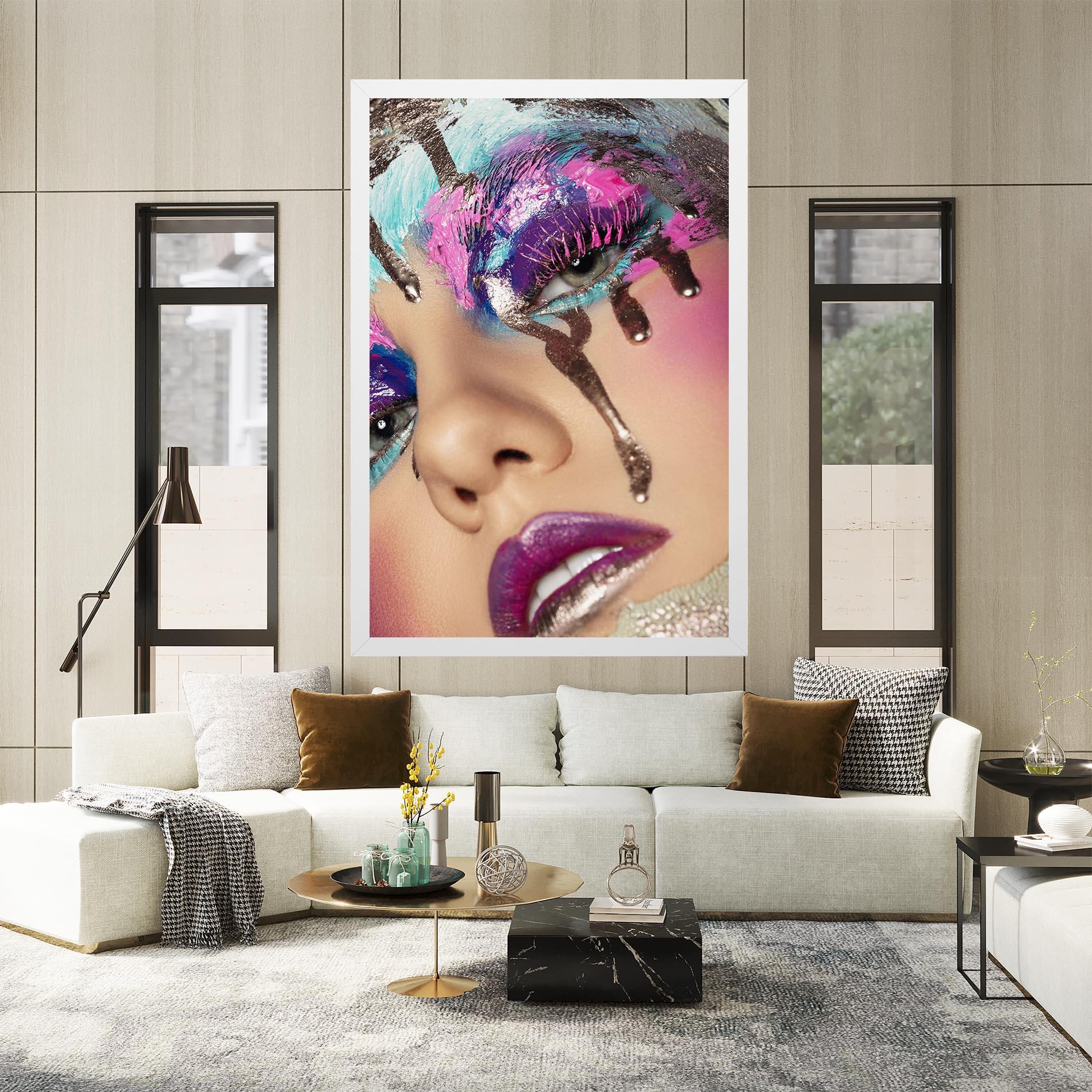 Vászonkép Pretty Pink Eyelashes mockup 2