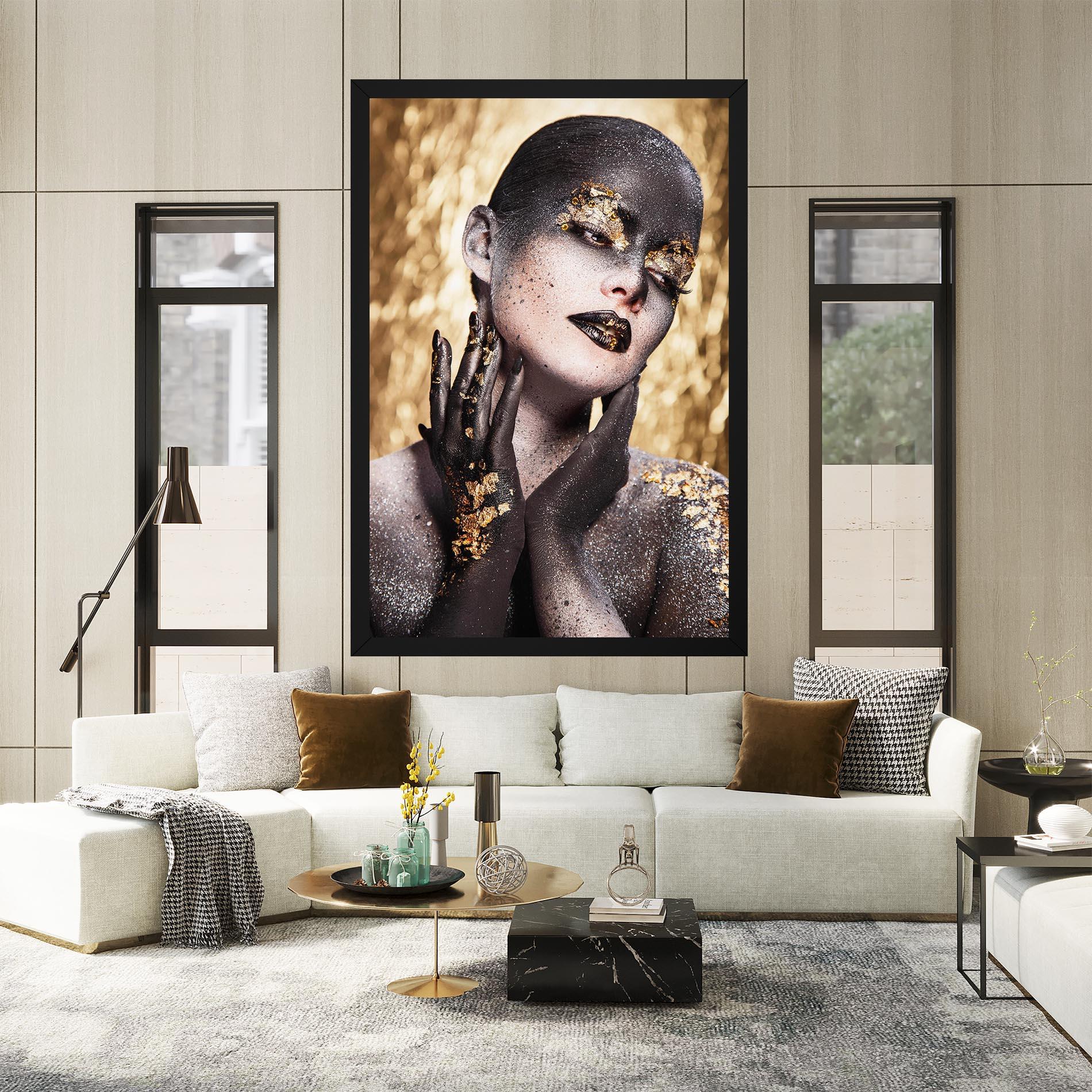 Vászonkép Artistic Glitter Makeup mockup 2