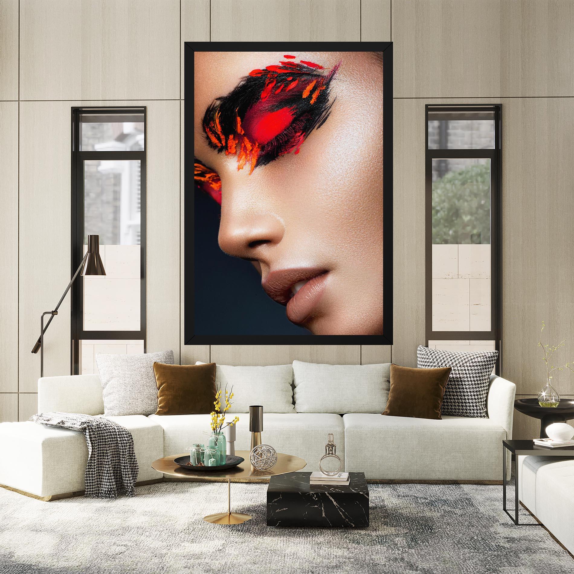 Vászonkép Fire Make Up mockup 2