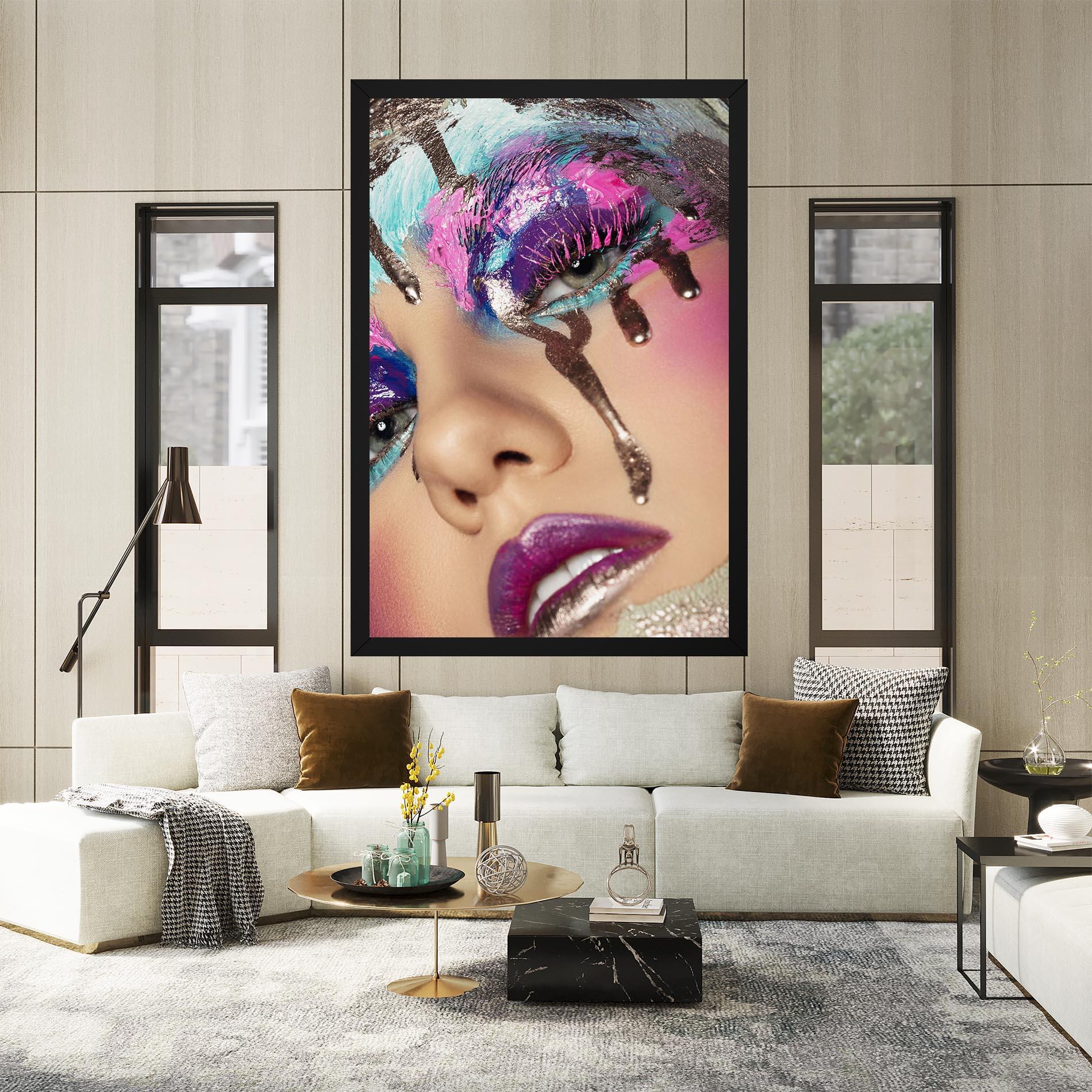 Vászonkép Pretty Pink Eyelashes mockup 2