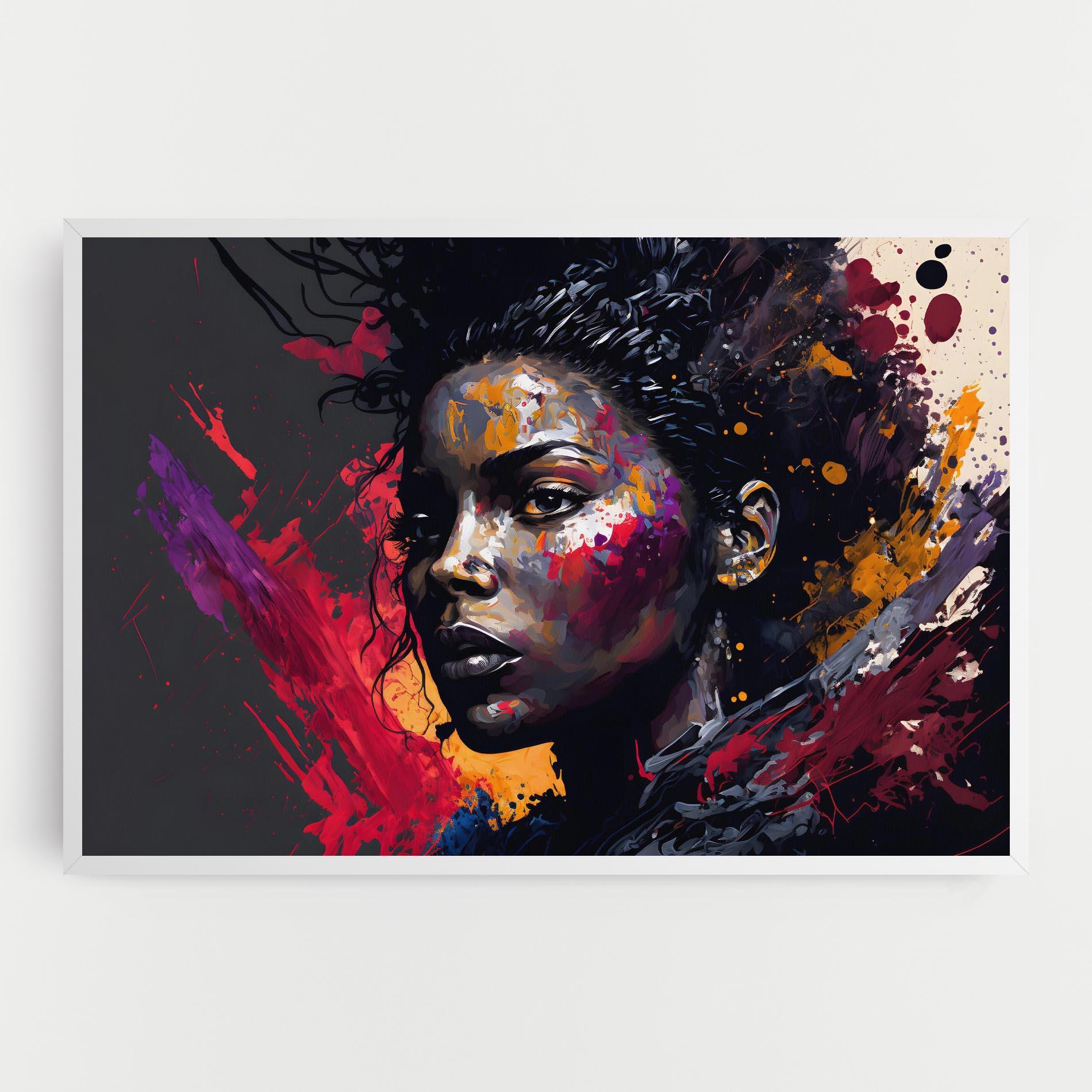 Vászonkép African Woman Splash mockup 0