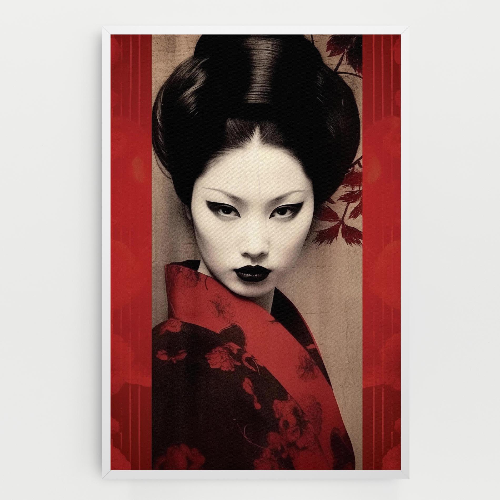 Vászonkép Black Asiatic Makeup mockup 0