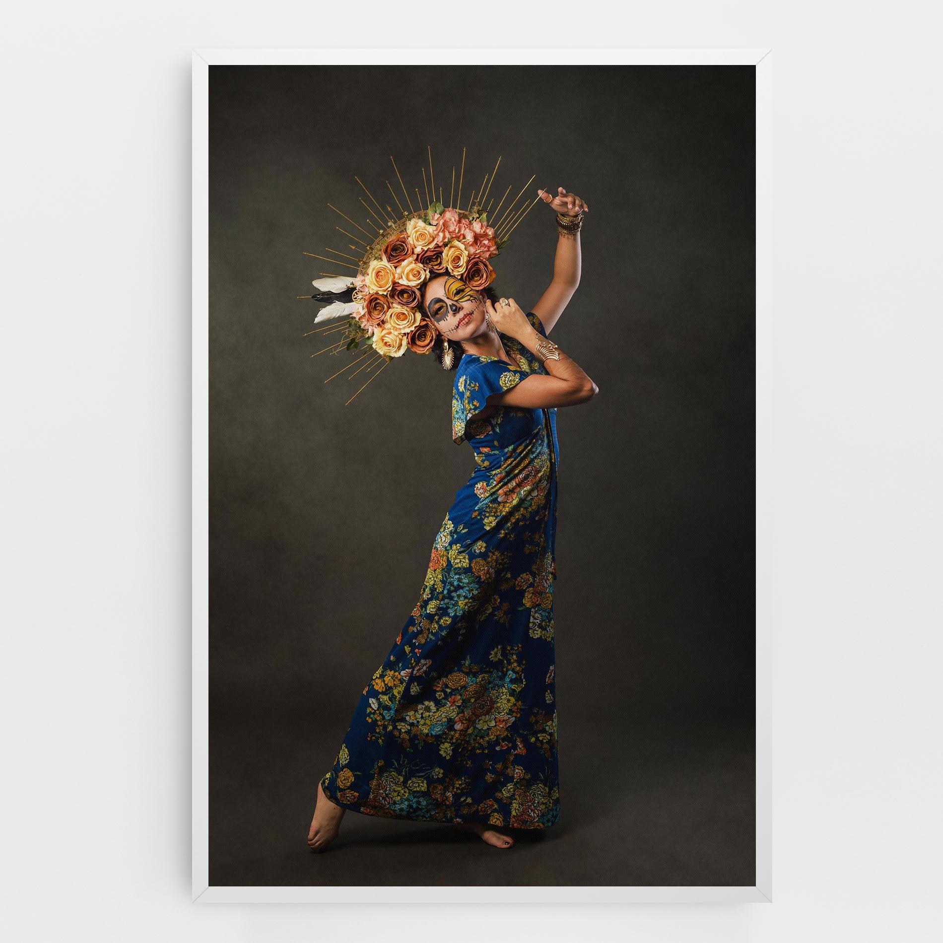 Vászonkép Sugar Skull Face mockup 0