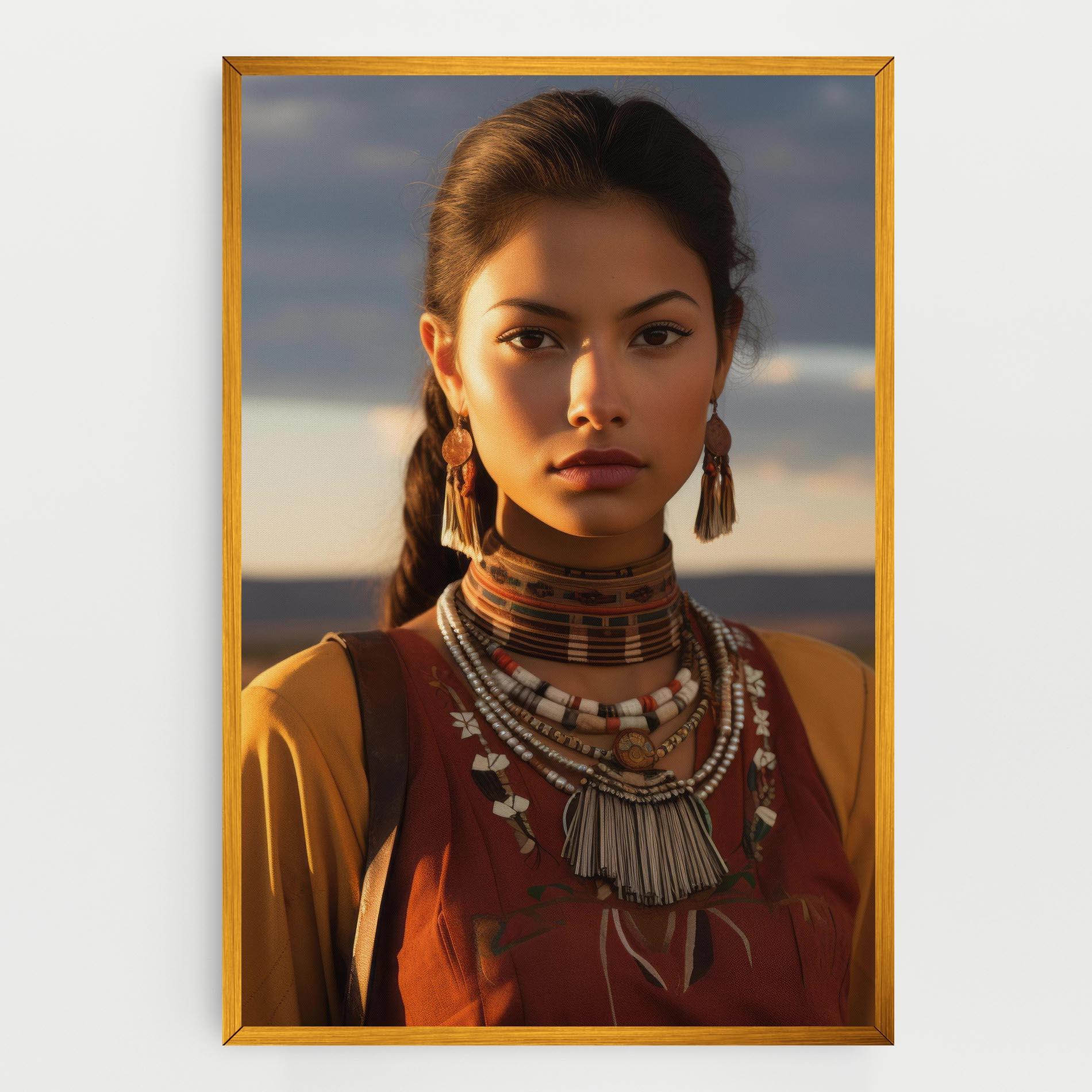 Vászonkép Native American Desert mockup 0