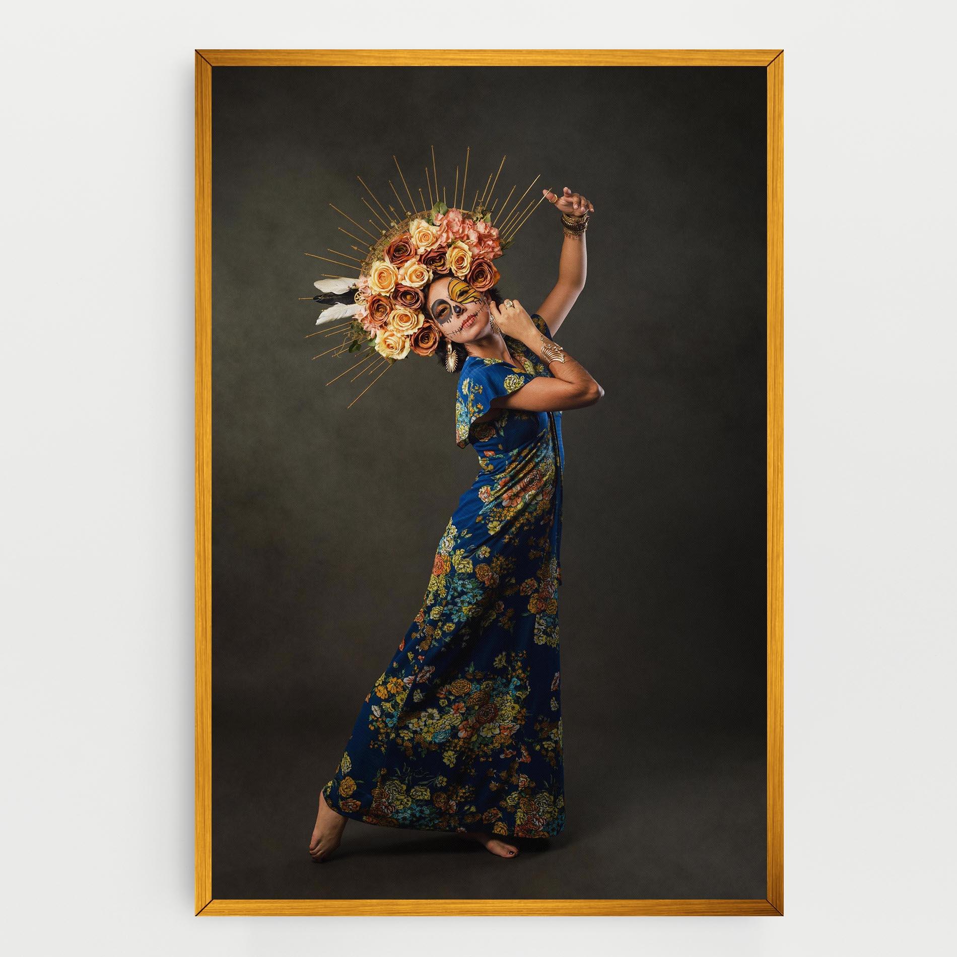 Vászonkép Sugar Skull Face mockup 0