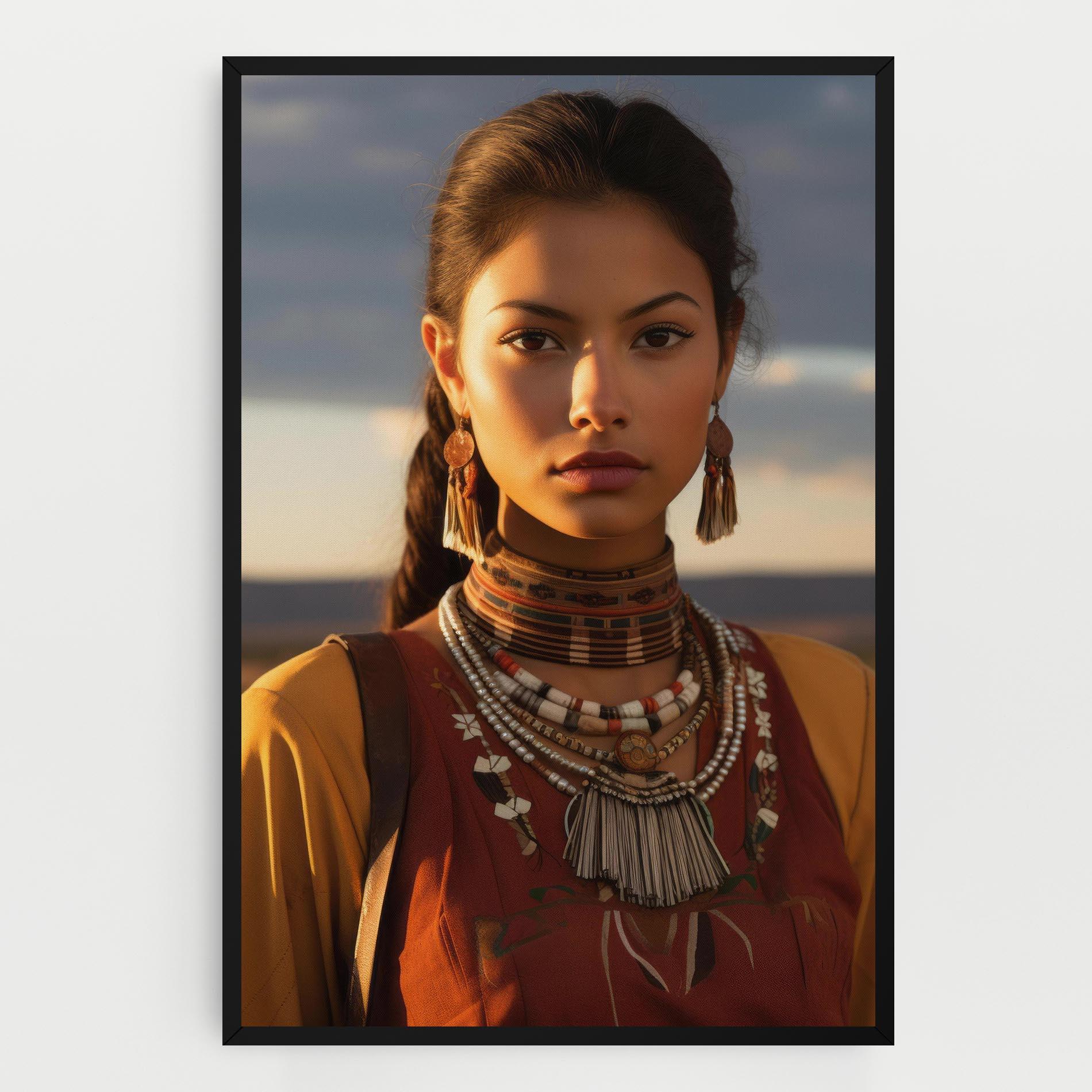 Vászonkép Native American Desert mockup 0