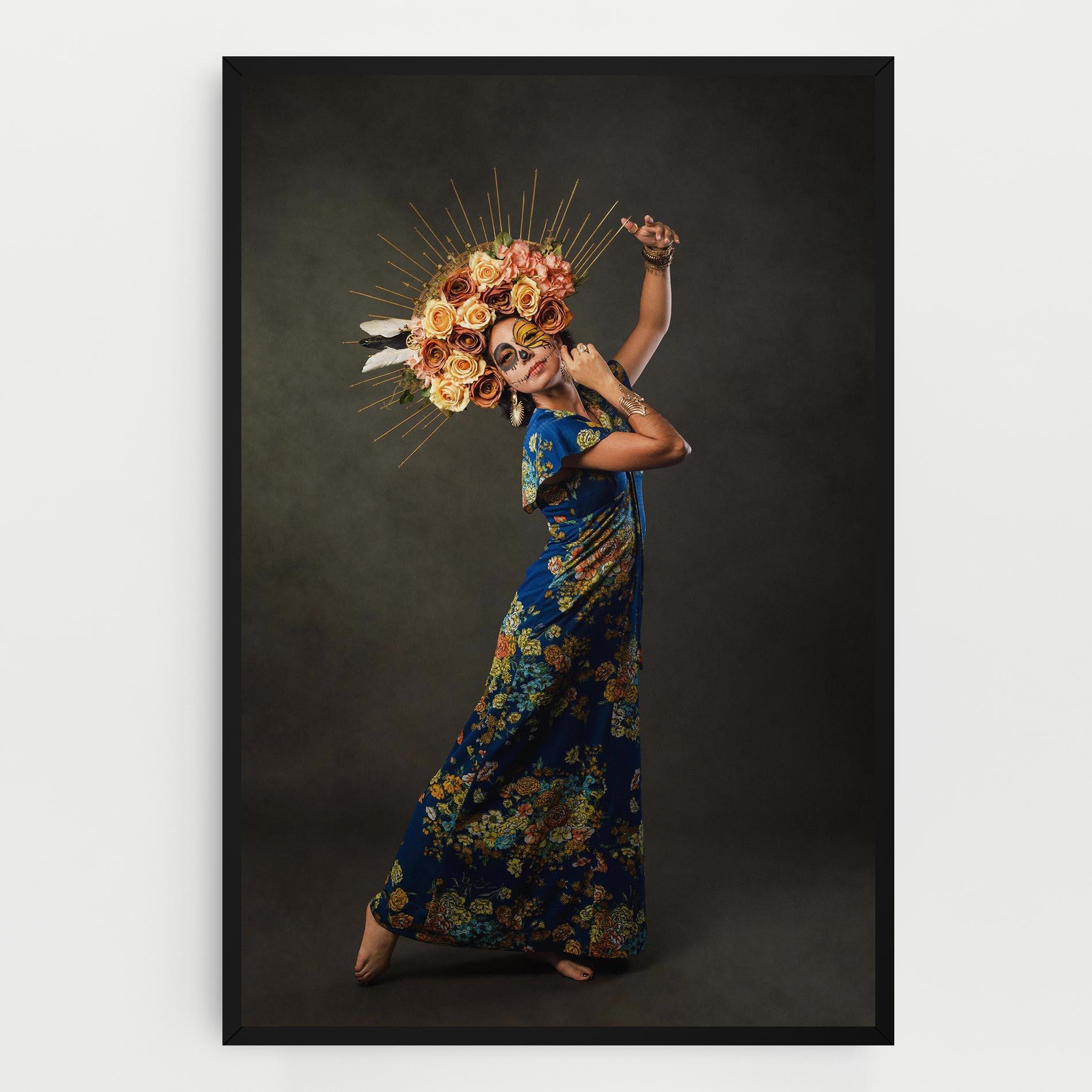 Vászonkép Sugar Skull Face mockup 0