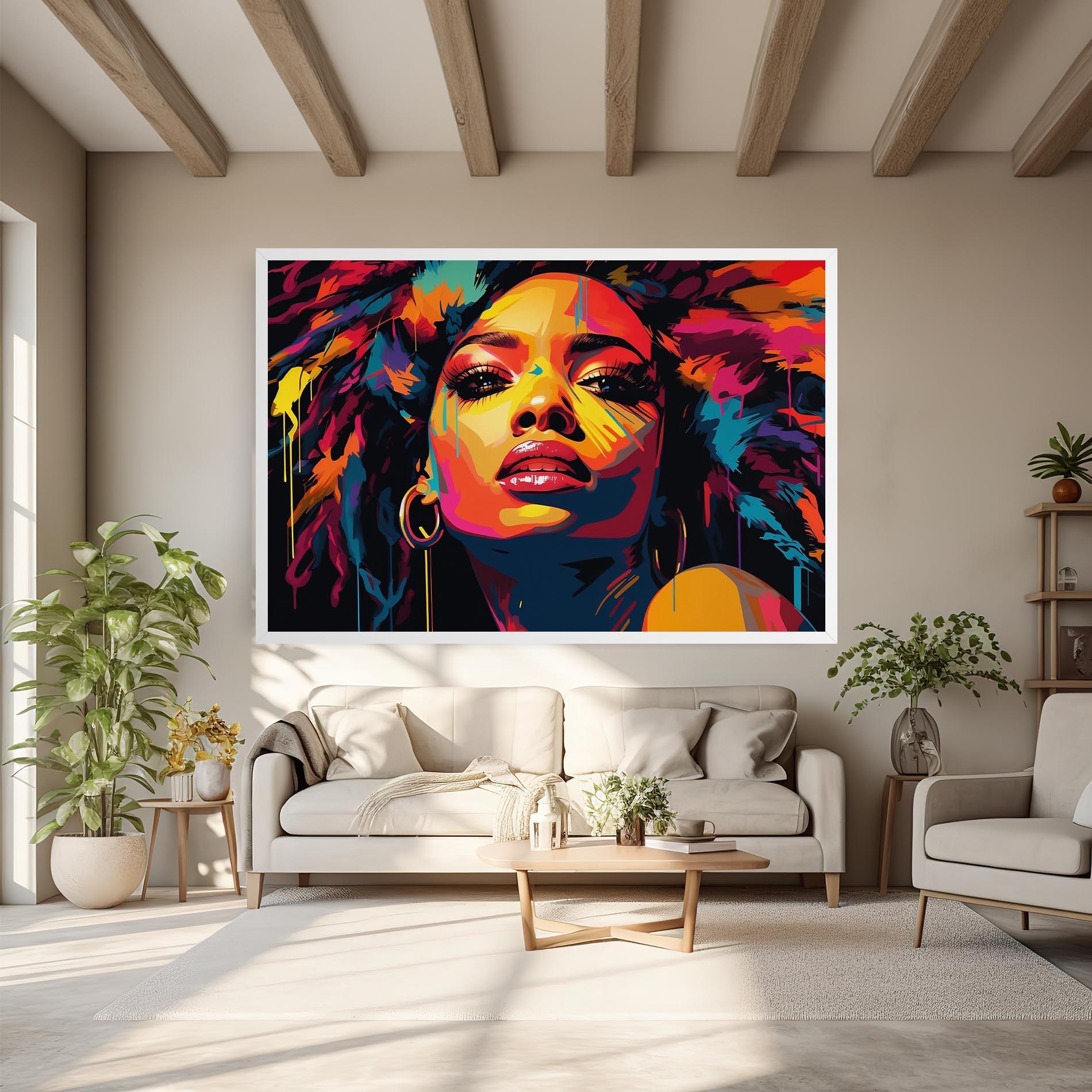 Vászonkép Beautiful African Art mockup 6