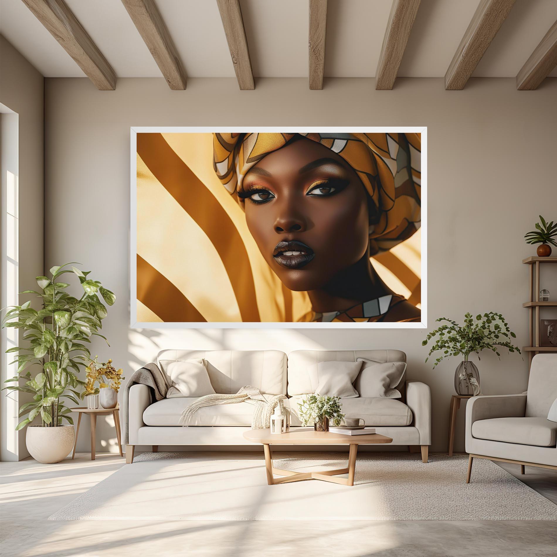 Vászonkép Fashion African Woman mockup 6