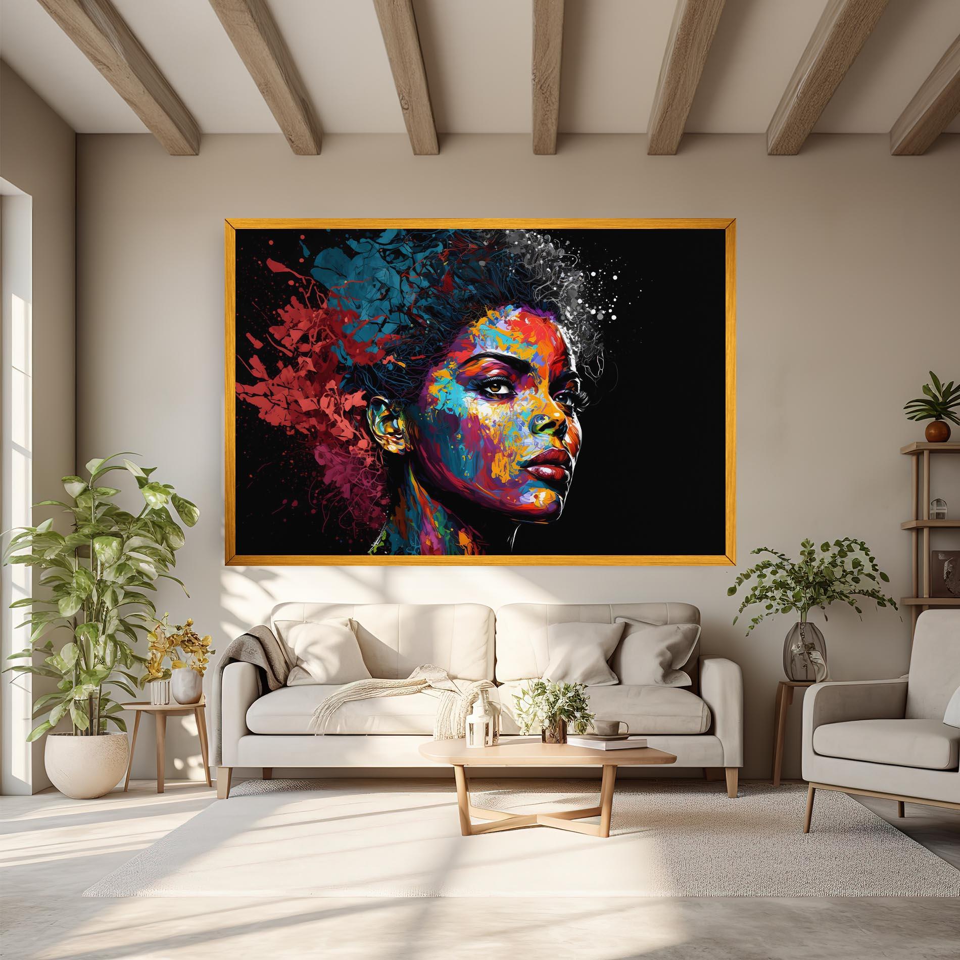 Vászonkép American Woman Splashes mockup 6