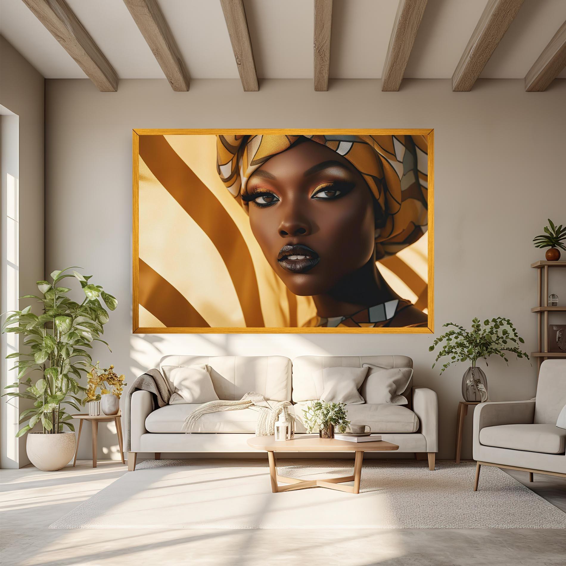 Vászonkép Fashion African Woman mockup 6