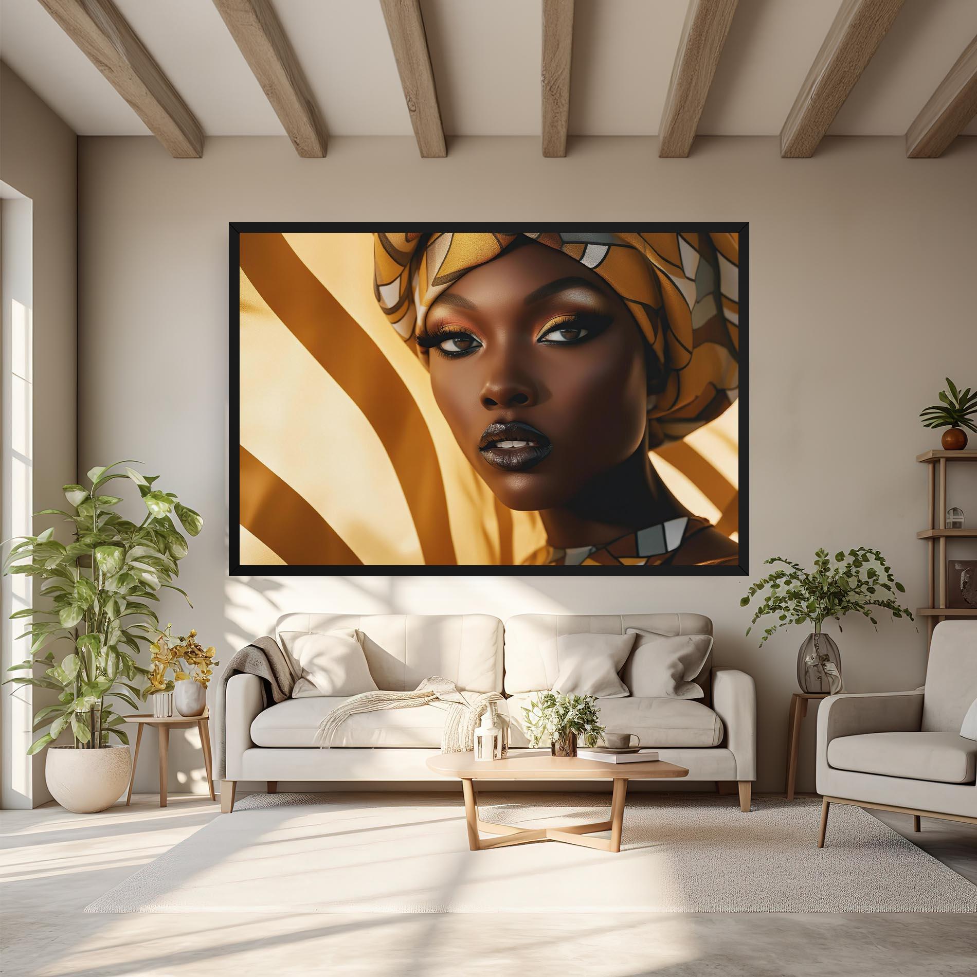 Vászonkép Fashion African Woman mockup 6