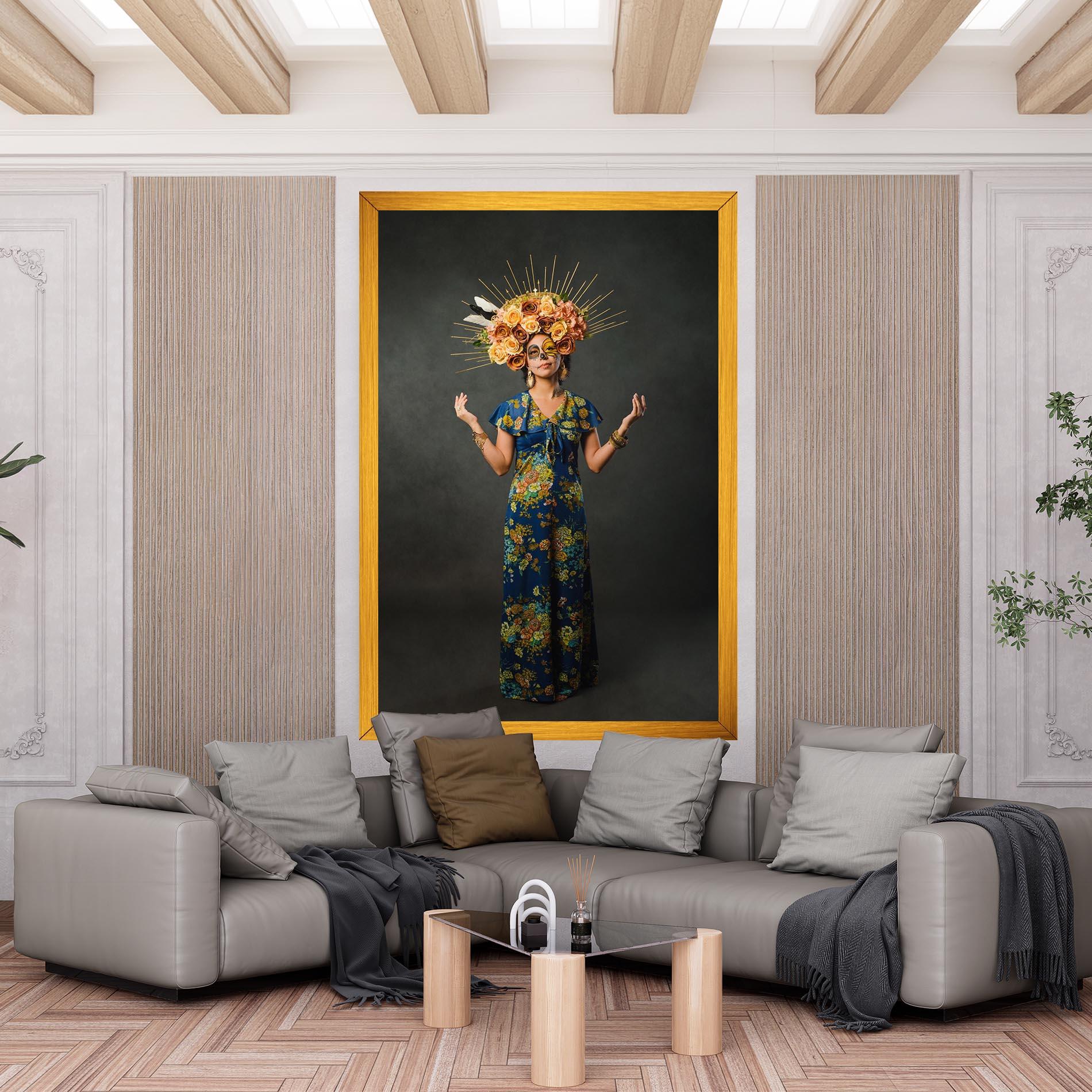 Vászonkép Sugar Skull Makeup mockup 6