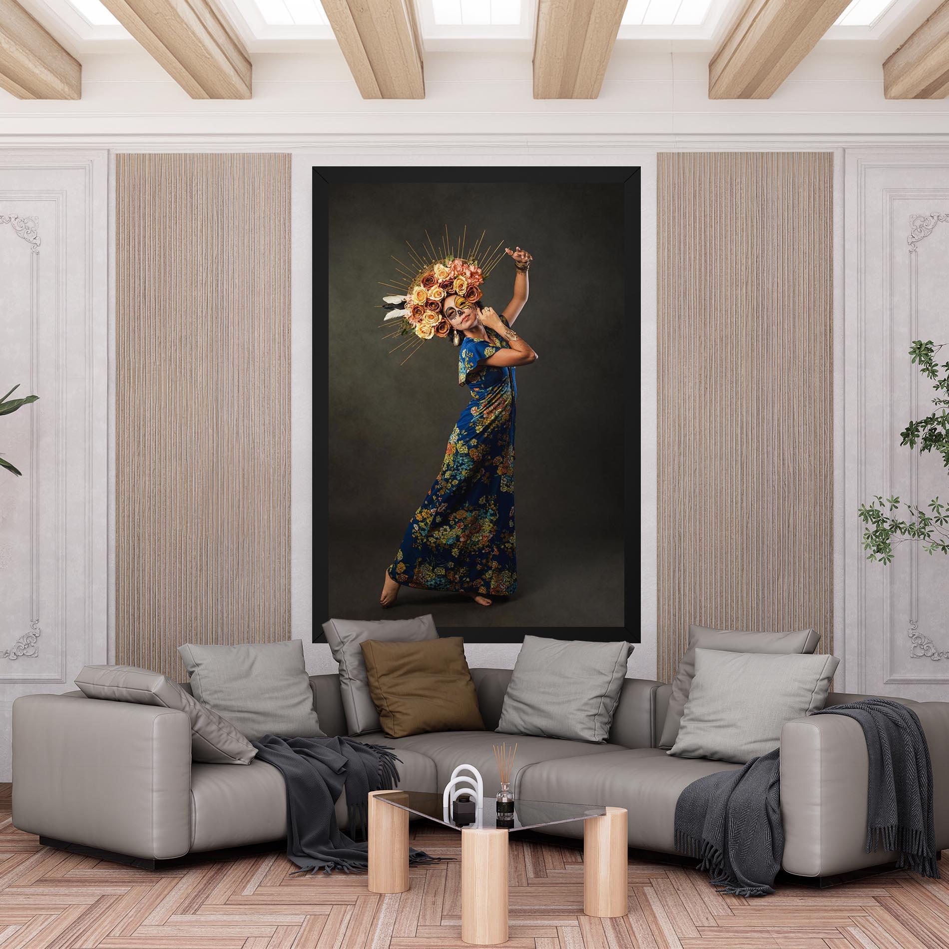 Vászonkép Sugar Skull Face mockup 6