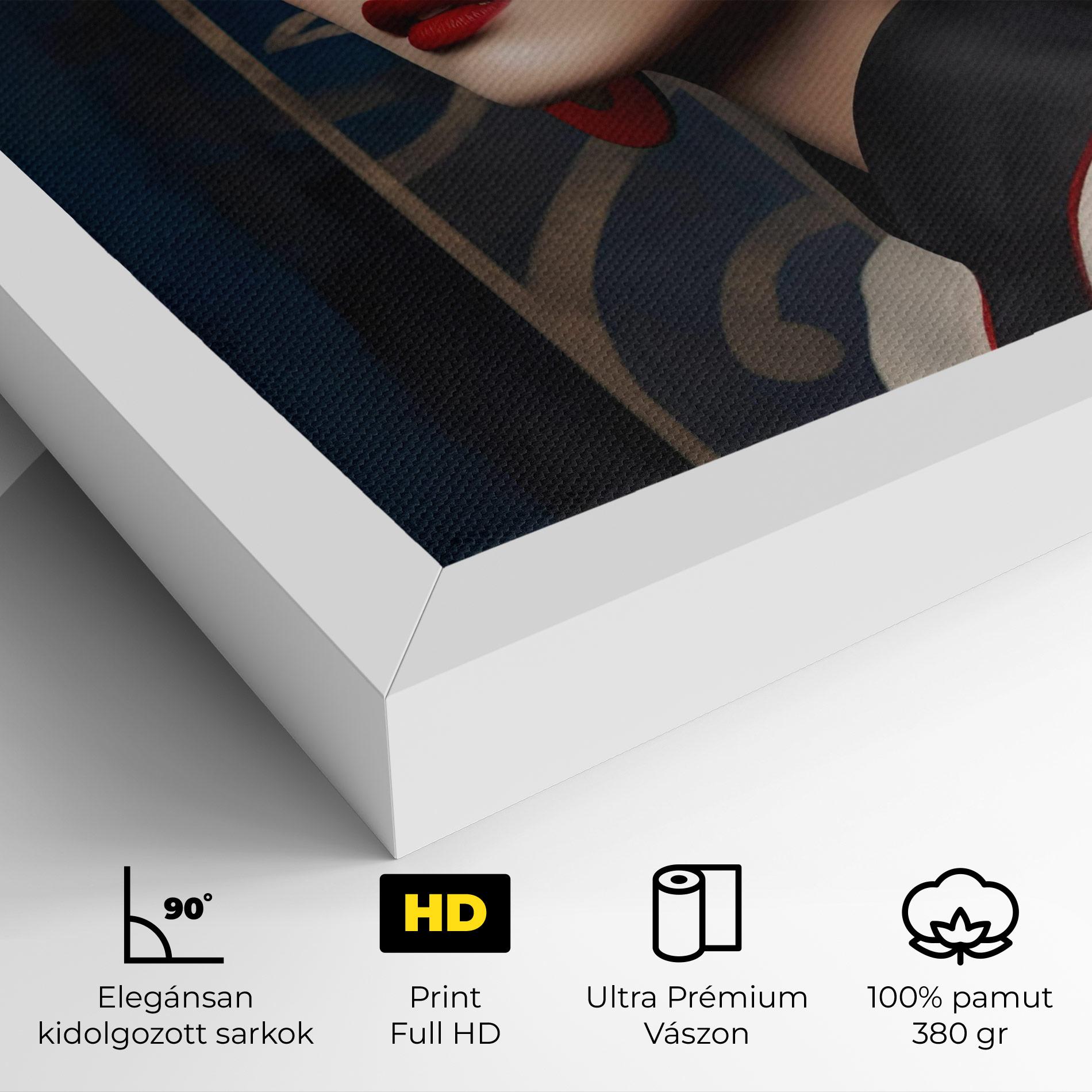 Vászonkép Asian Big Earrings mockup 4