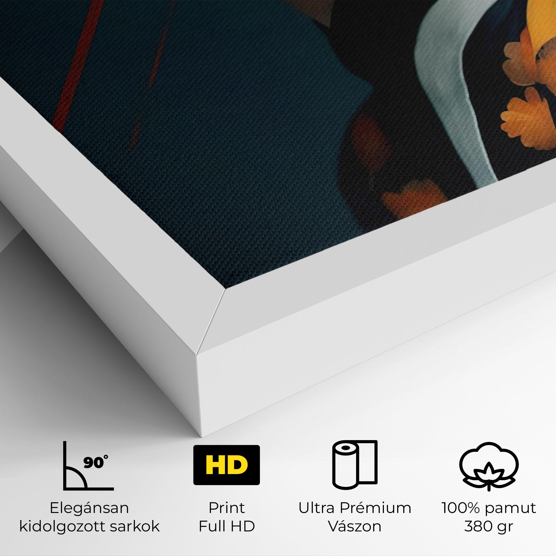 Vászonkép Asian Painted Woman mockup 4