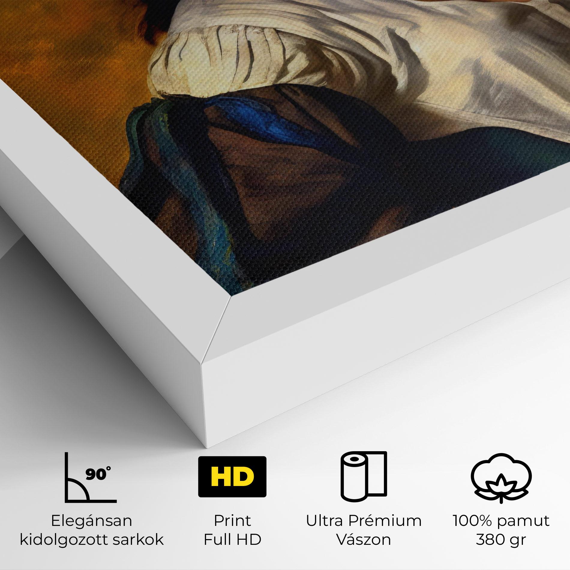 Vászonkép Beautiful Brunette Art mockup 4