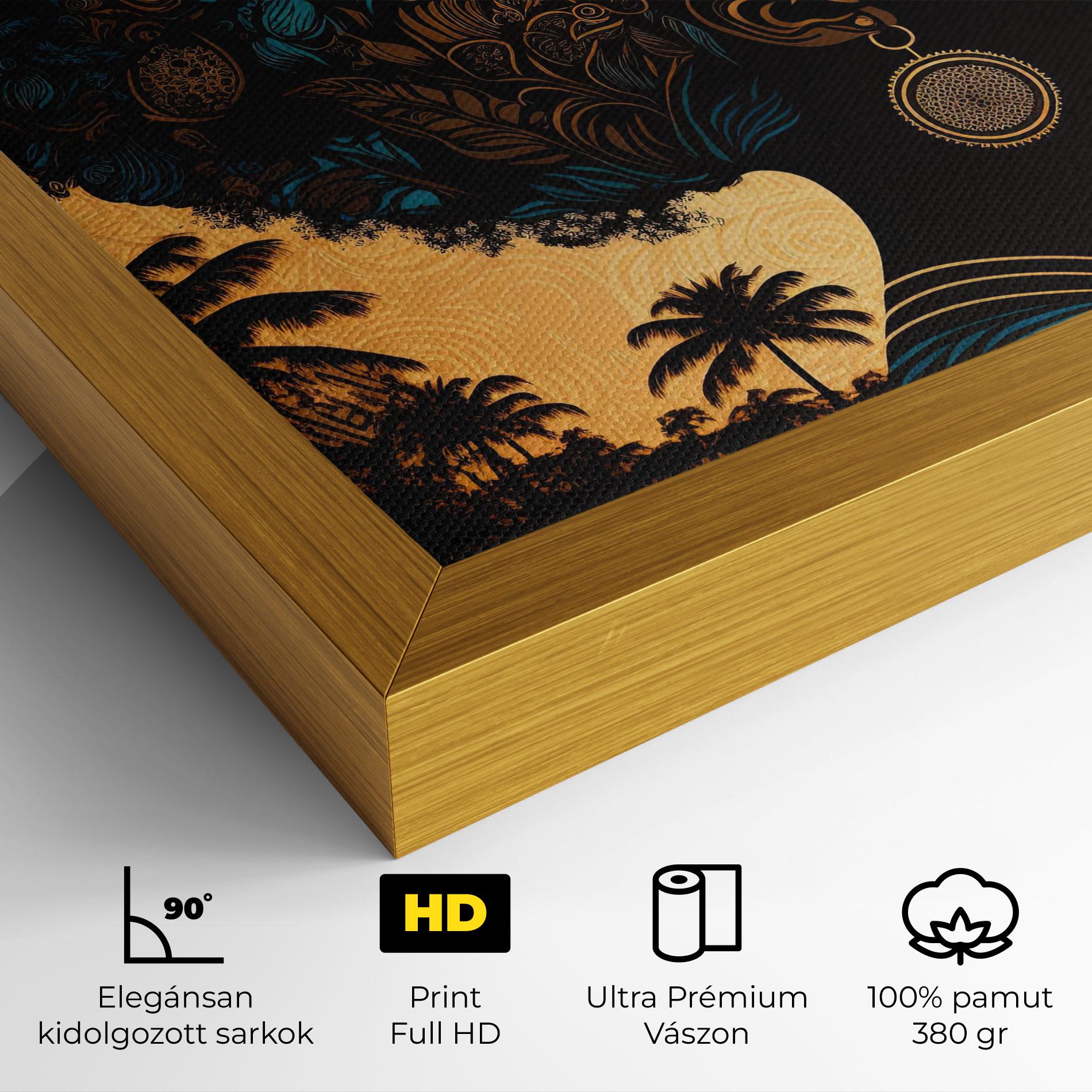 Vászonkép African Profile Woman mockup 4