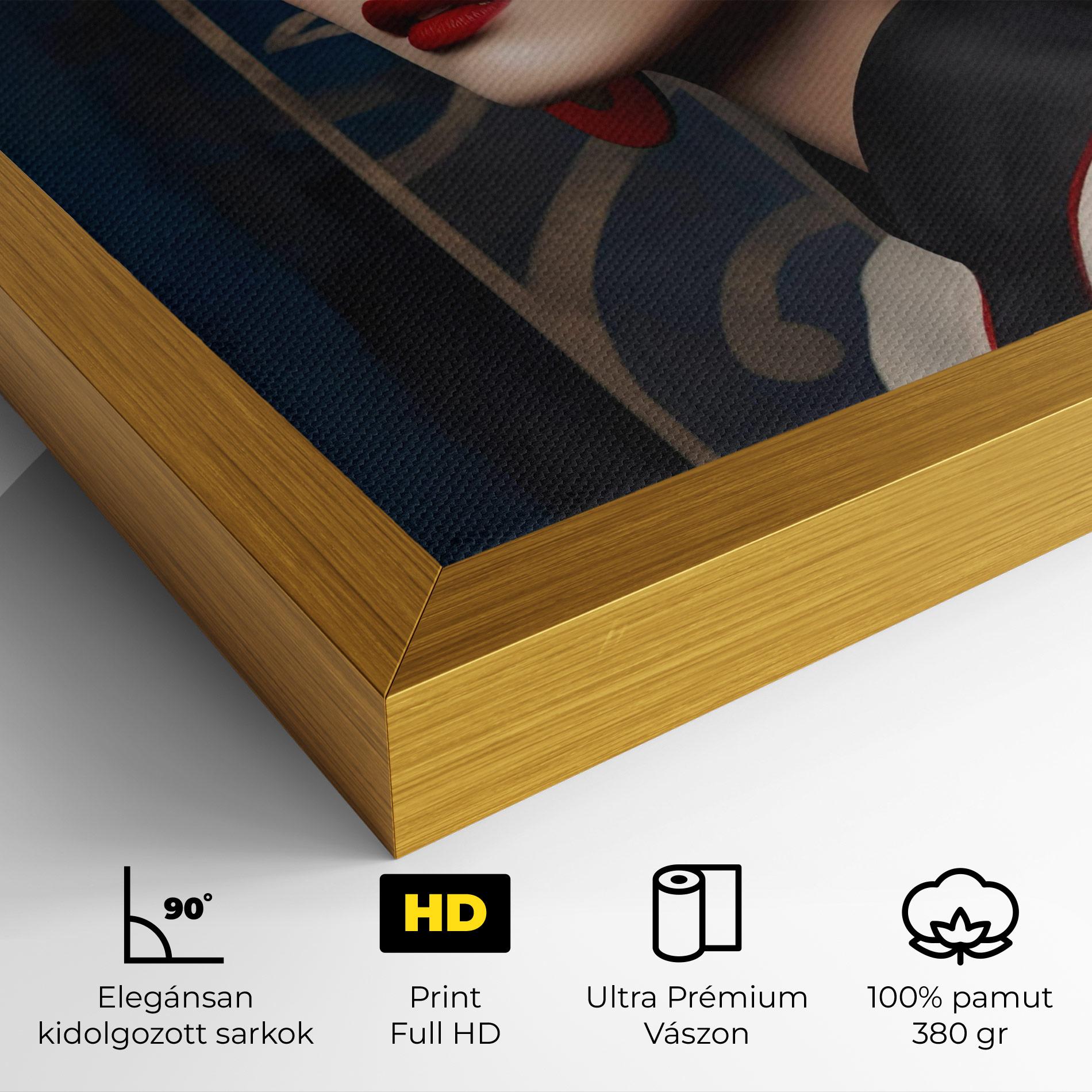 Vászonkép Asian Big Earrings mockup 4