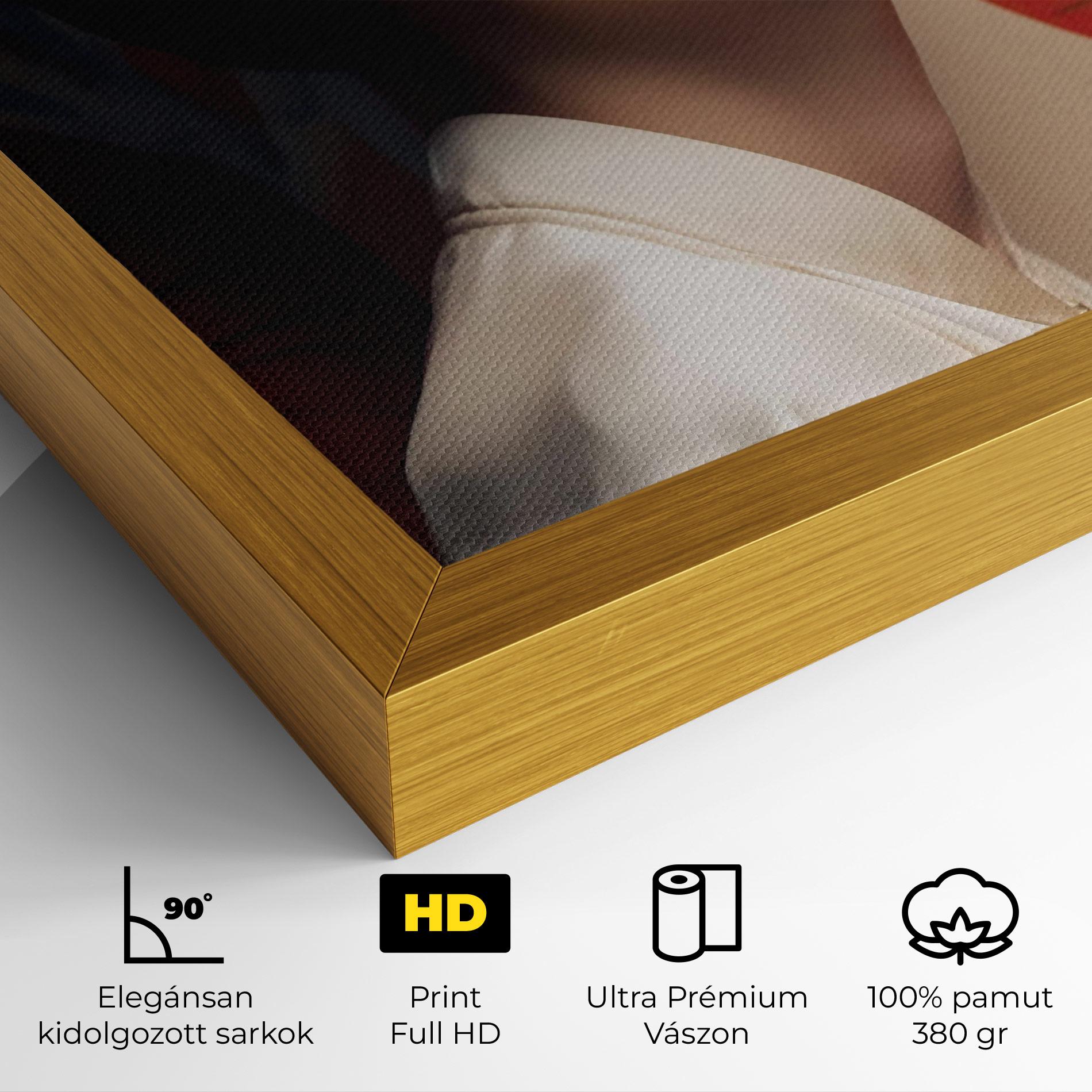 Vászonkép Asiatic Red Lips mockup 4