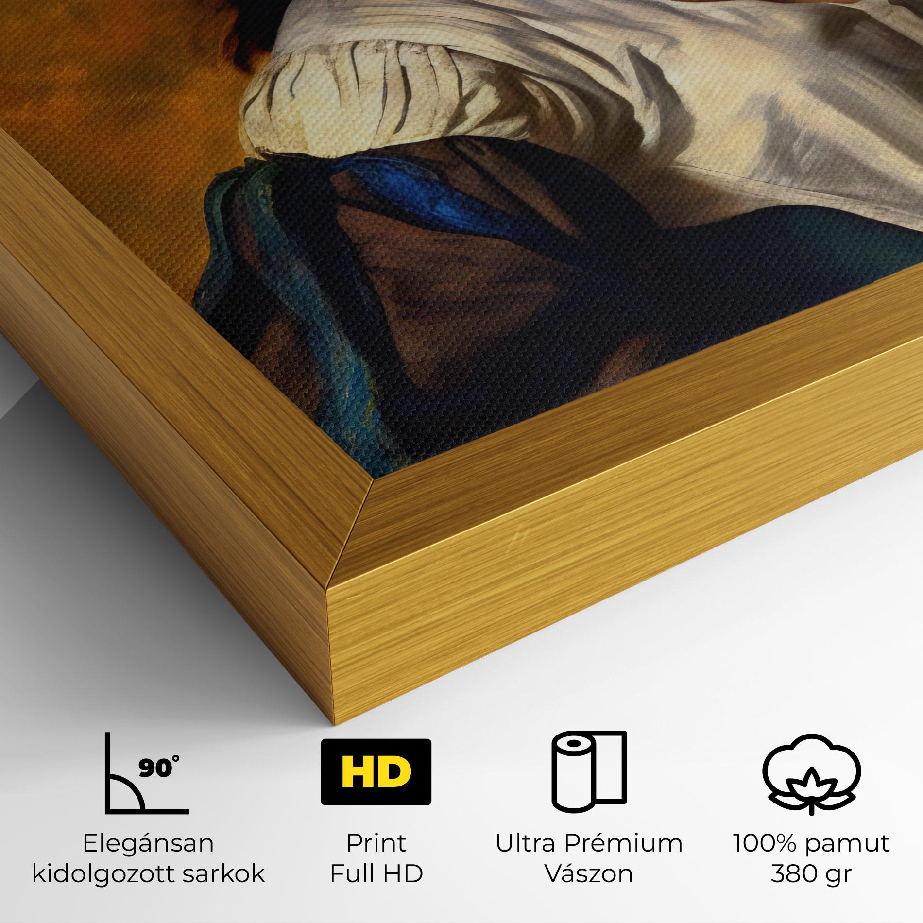 Vászonkép Beautiful Brunette Art mockup 4