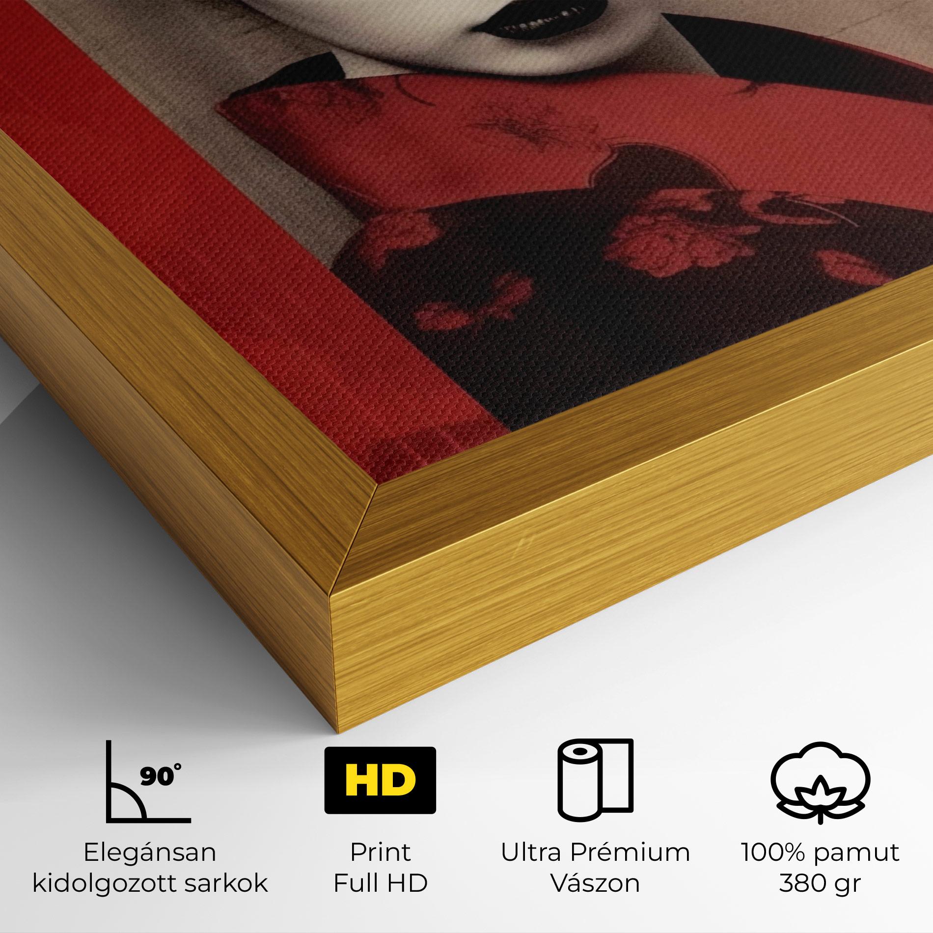 Vászonkép Black Asiatic Makeup mockup 4