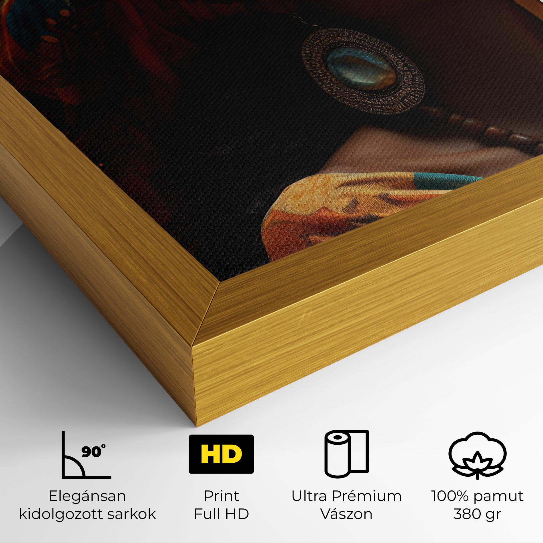 Vászonkép Fashion African Portrait mockup 4