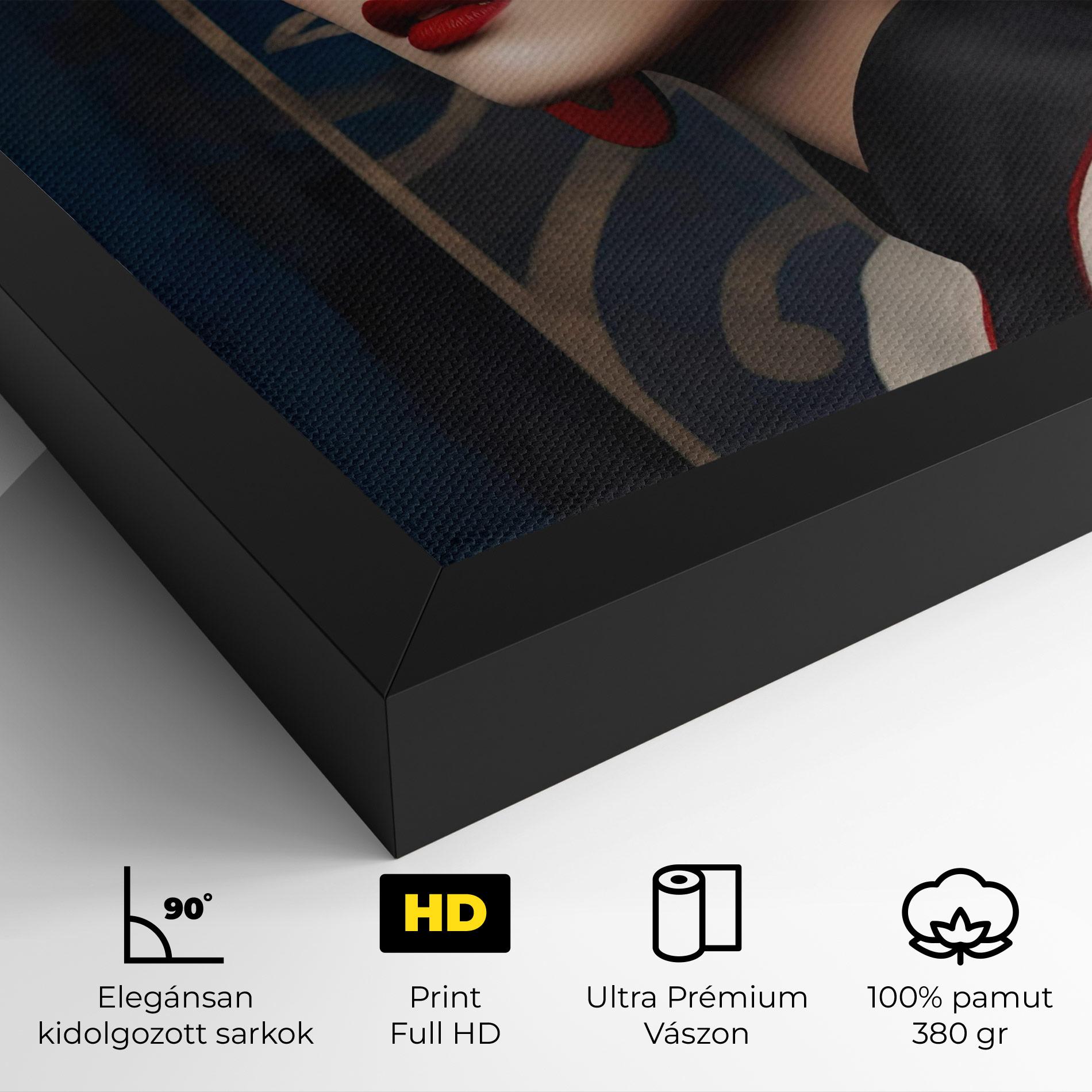 Vászonkép Asian Big Earrings mockup 4