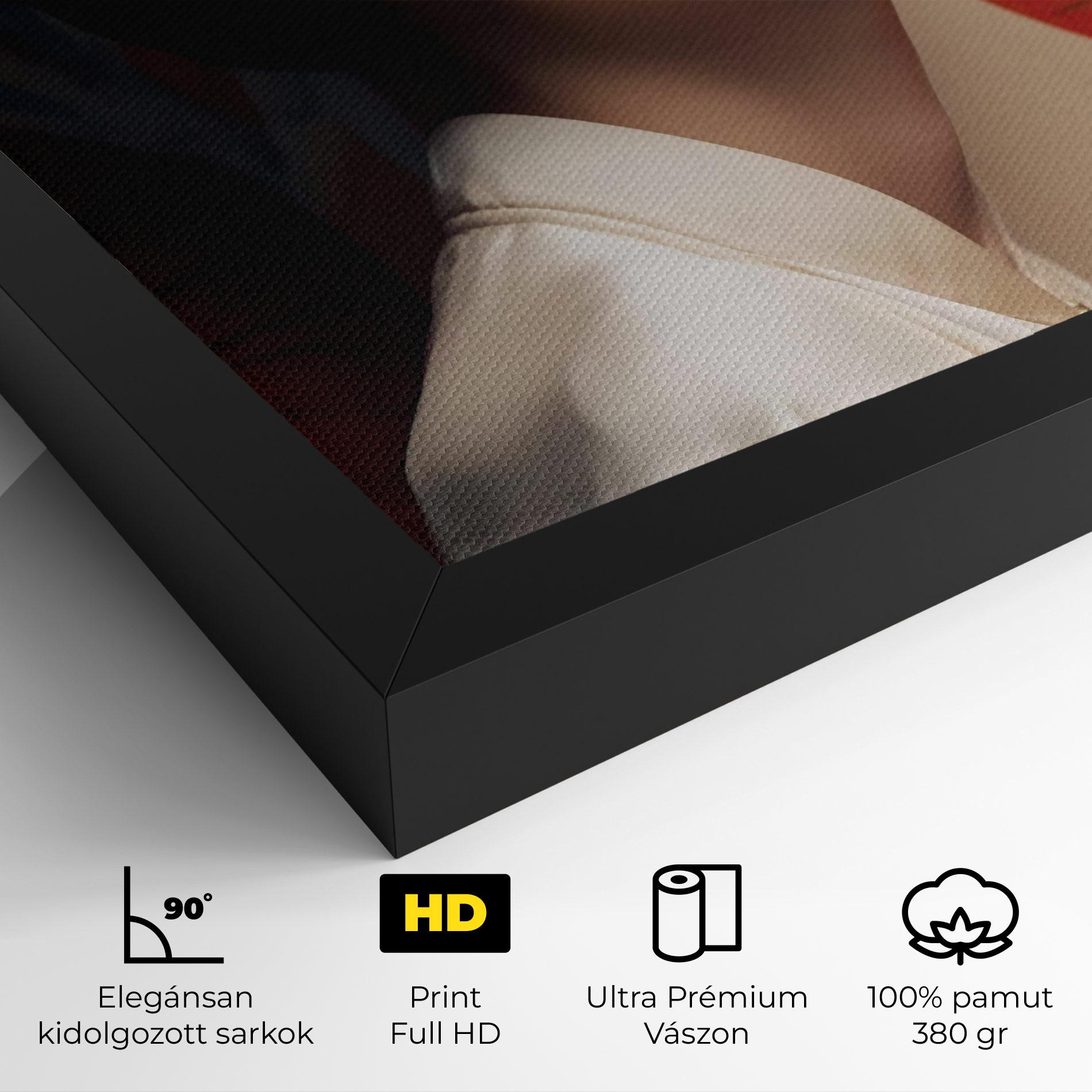 Vászonkép Asiatic Red Lips mockup 4