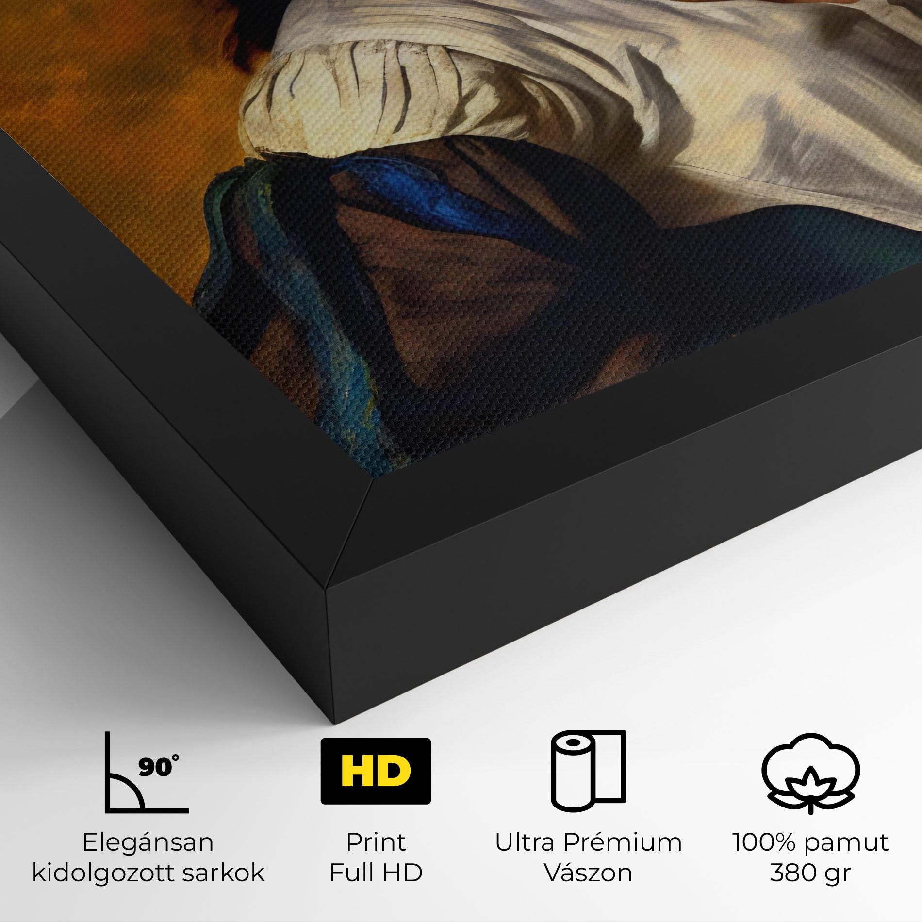 Vászonkép Beautiful Brunette Art mockup 4